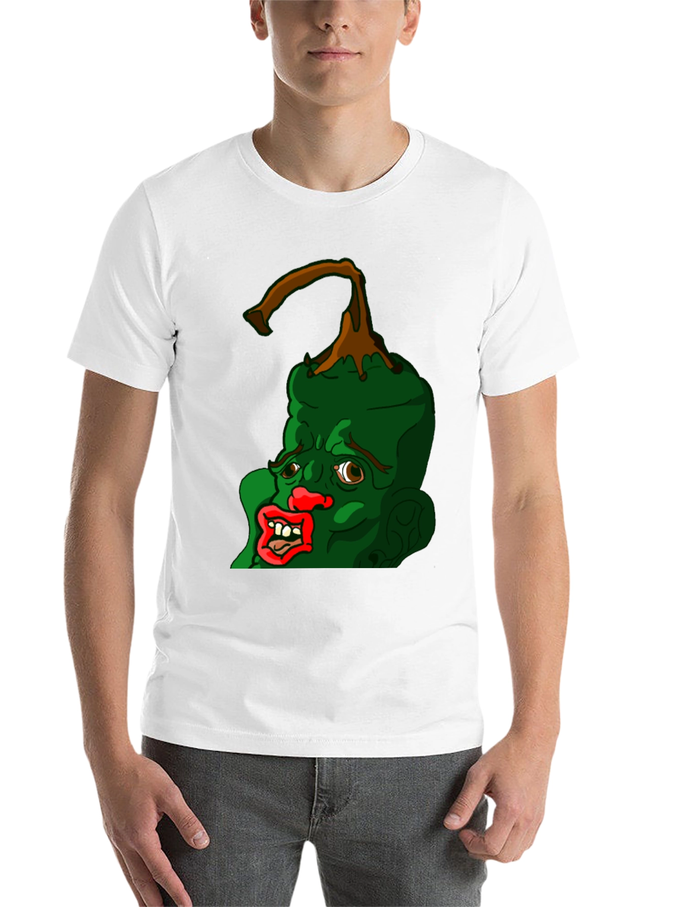 Black Grotesque Pepper Head Black T-Shirt view 14