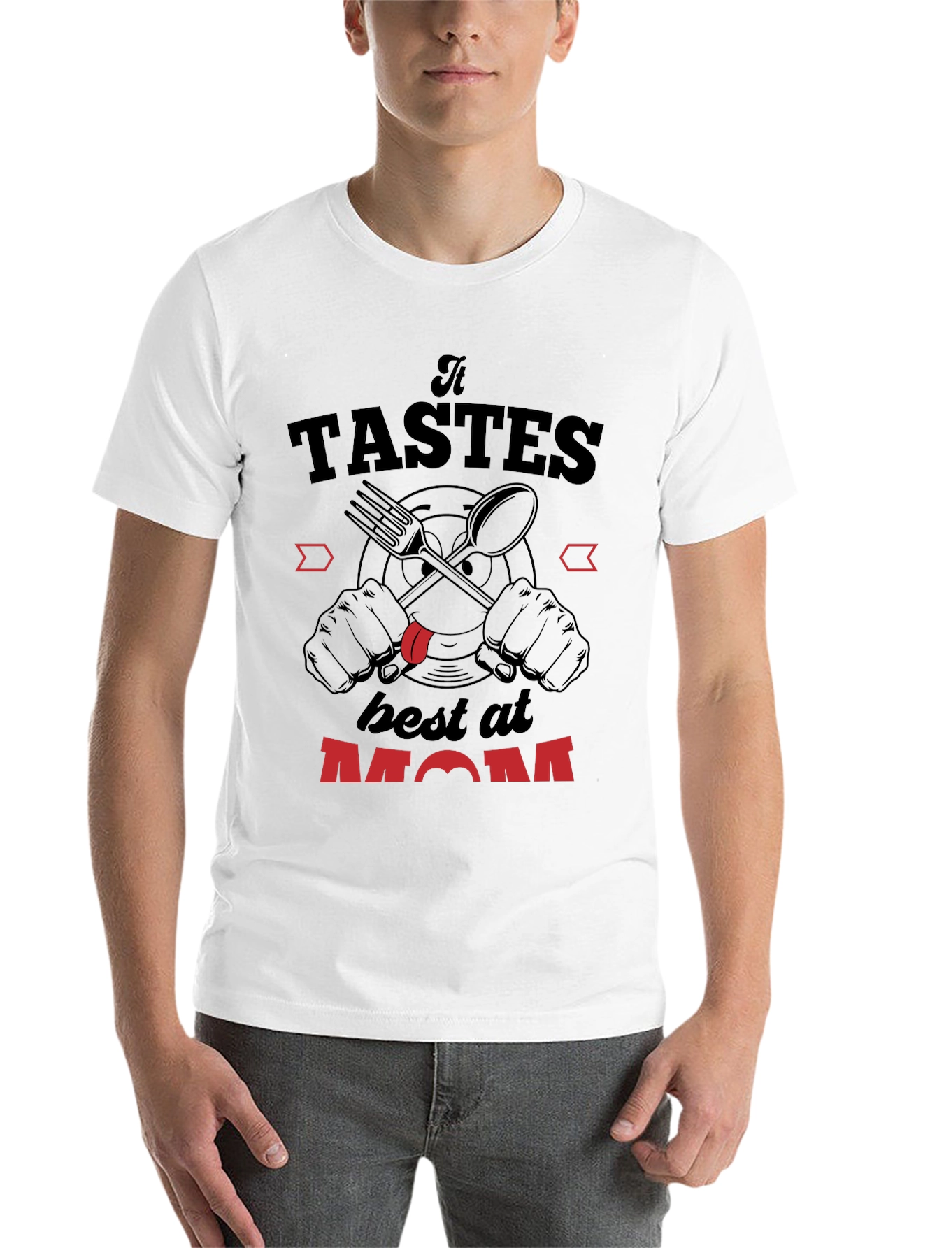 Black Taste Best at Mom Black Graphic Tee view 14