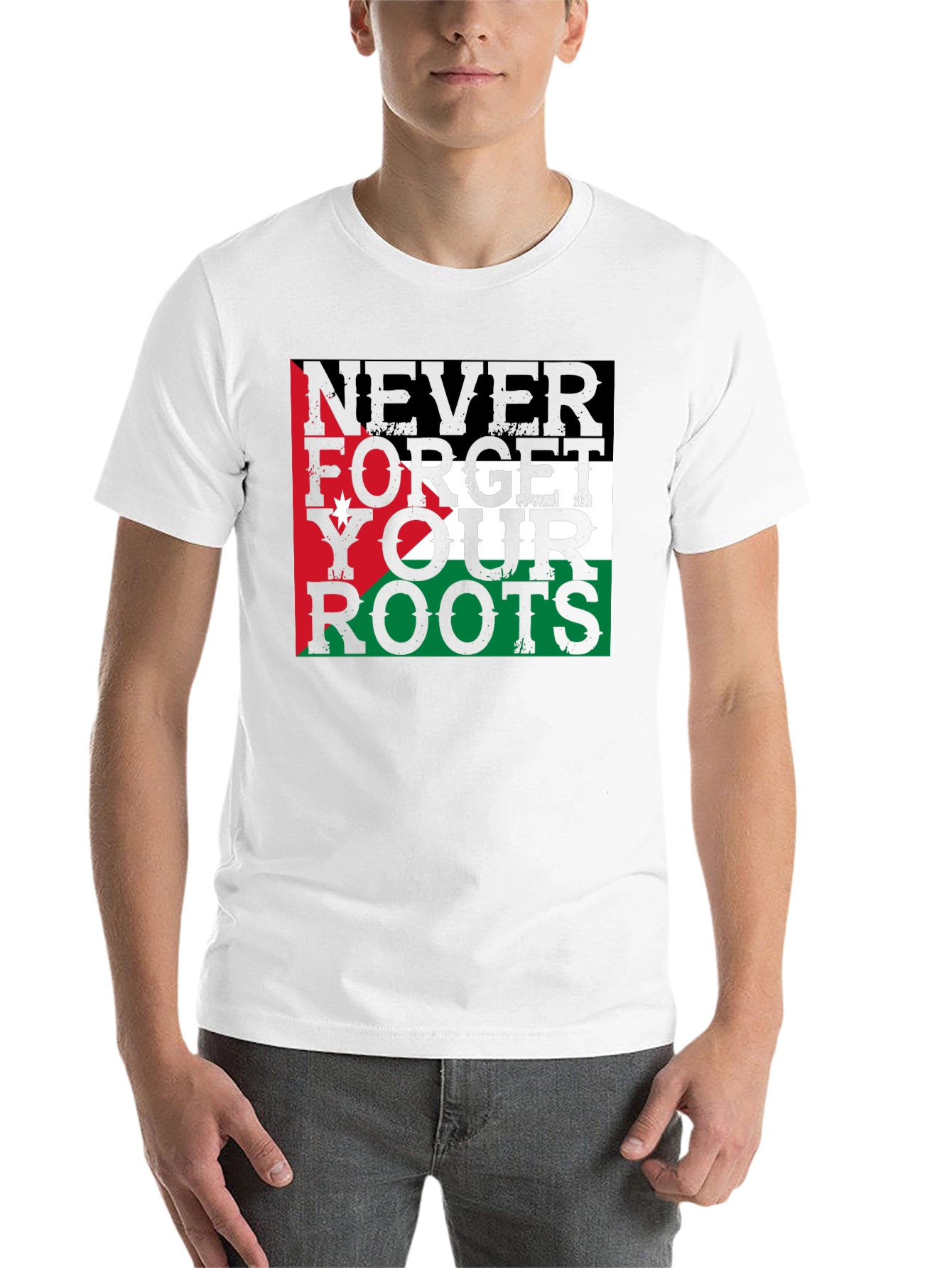 Black Jordan Roots T-Shirt - Never Forget view 14