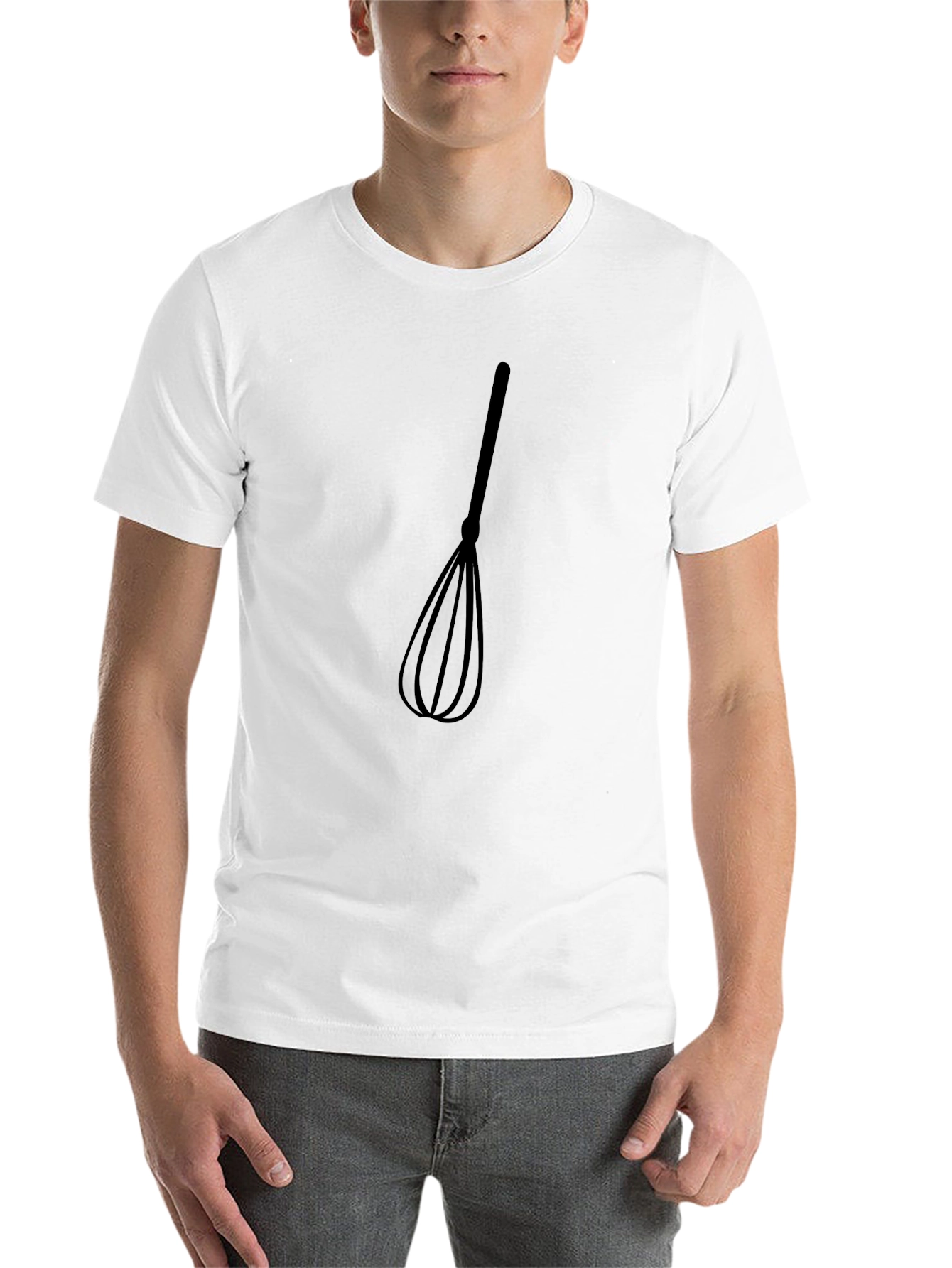 Black Whisk Graphic T-Shirt - Casual Black Tee for Culinary Enthusiasts view 14