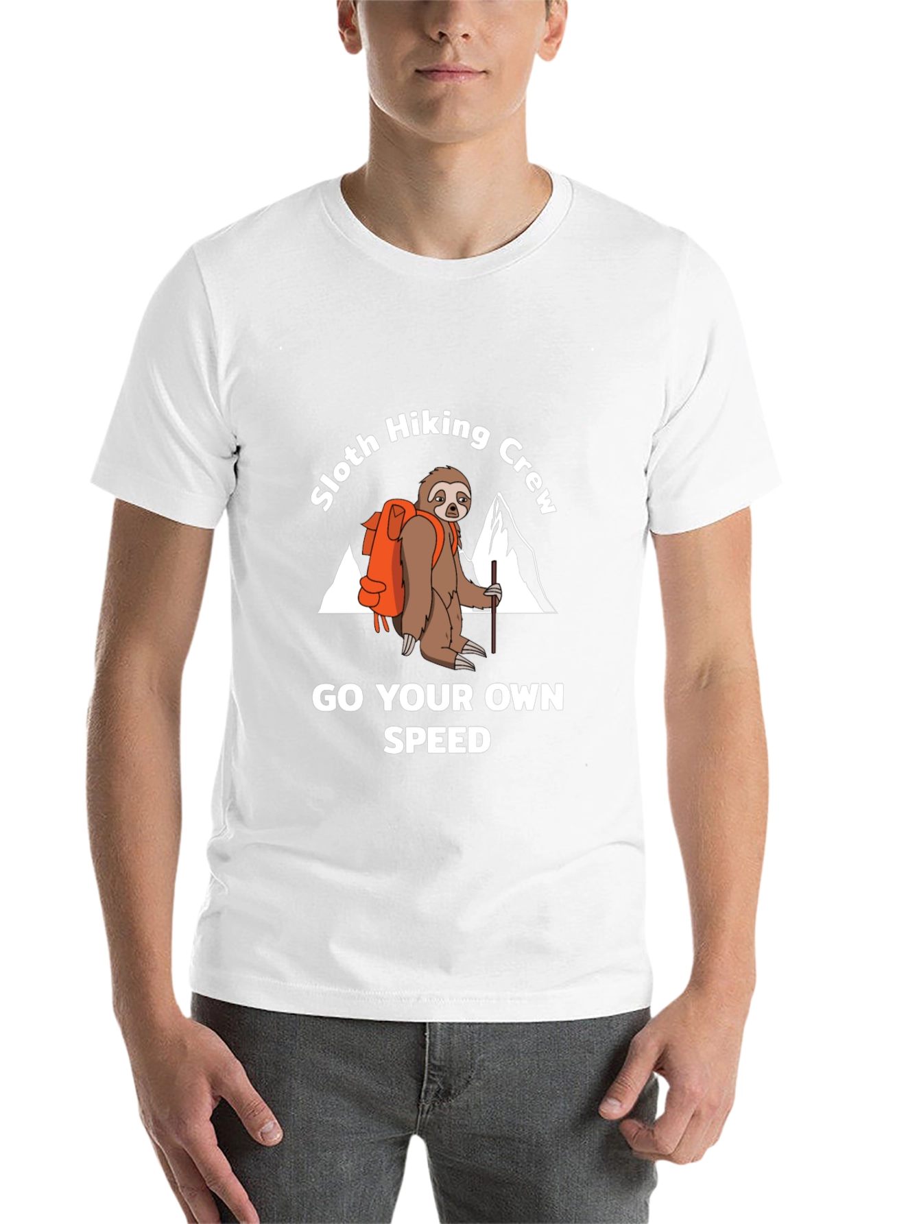 Black Sloth Hiking Crew Graphic Tee - Go Your Own Speed view 14