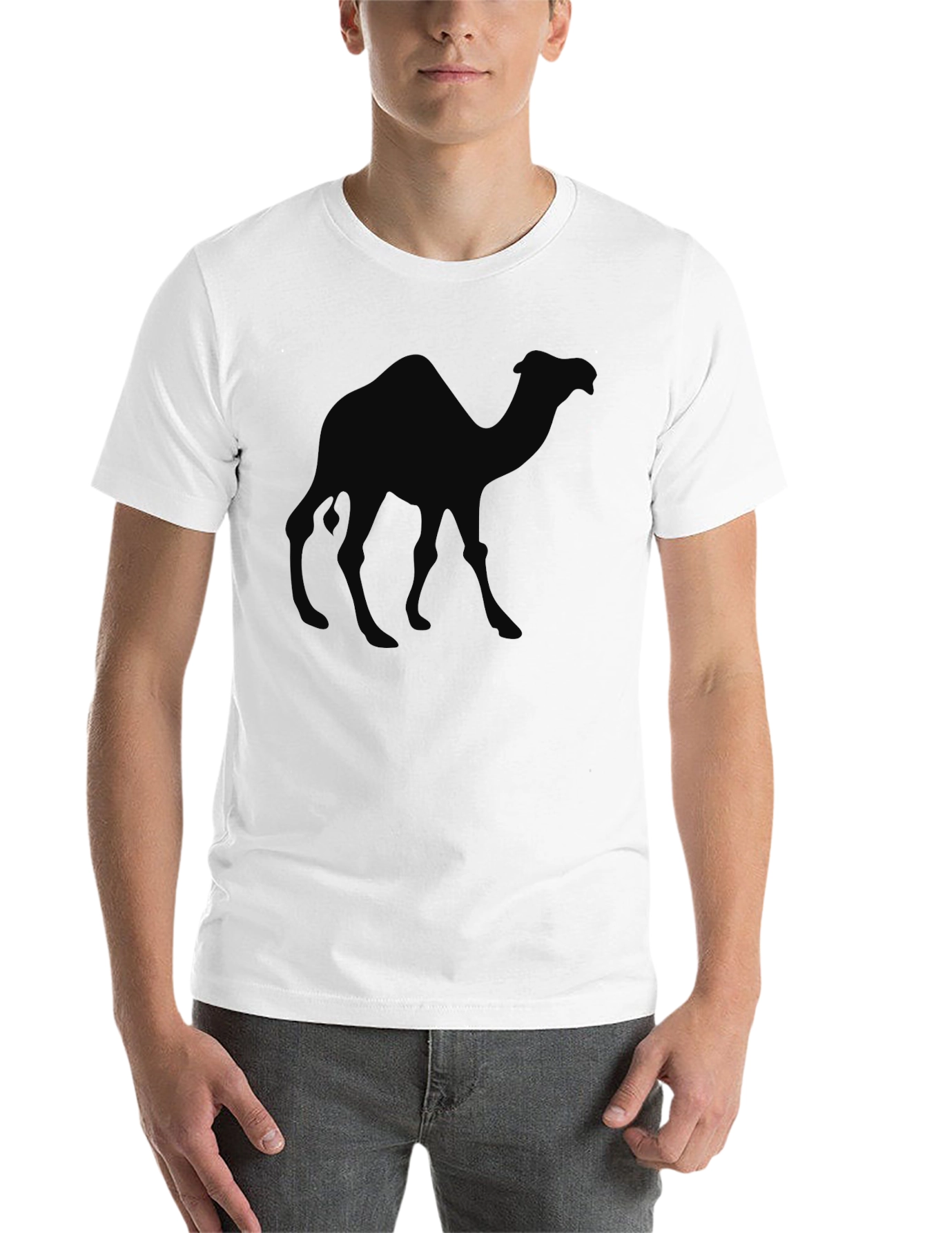 Black Camel Silhouette Black T-Shirt view 14