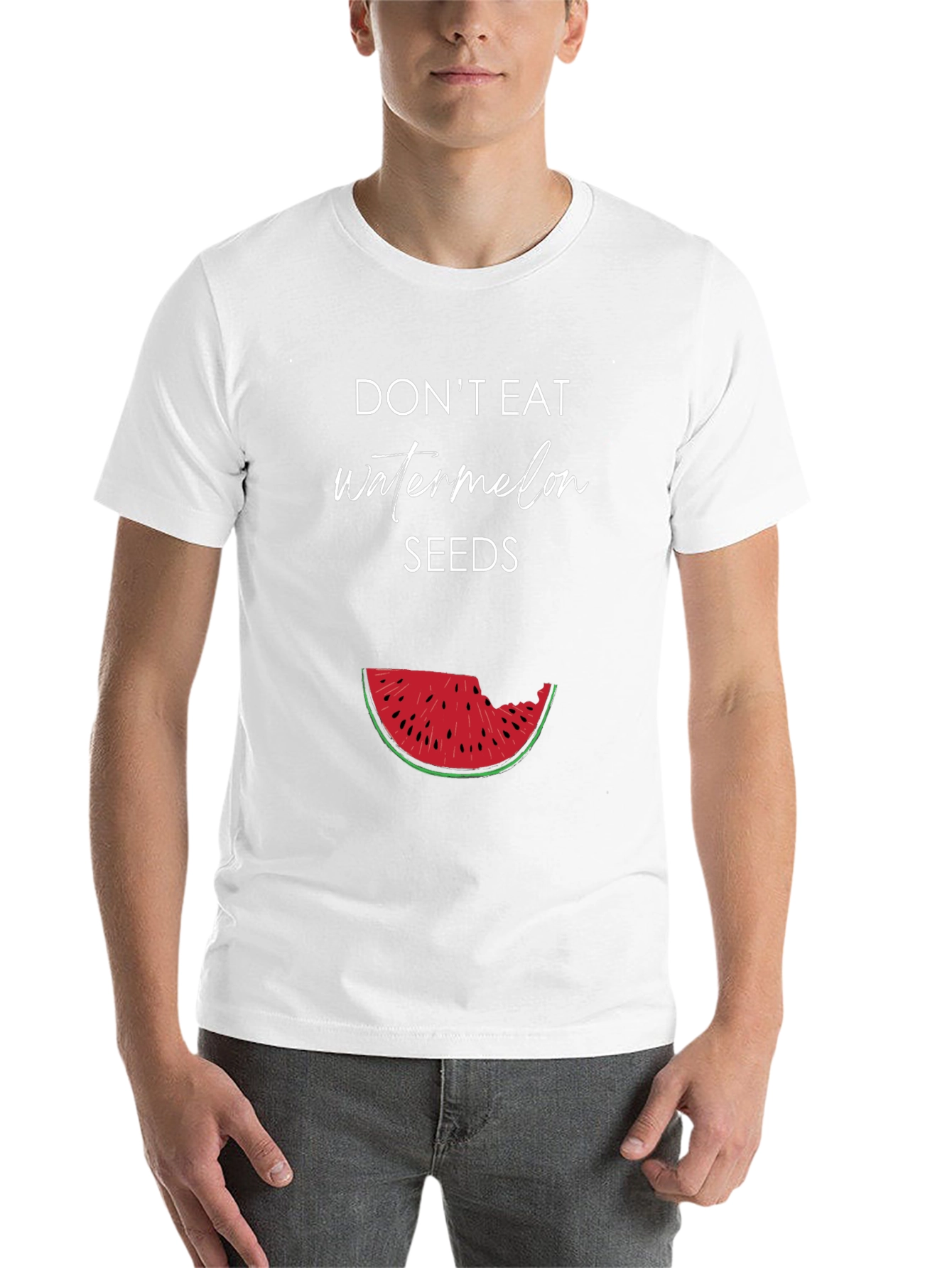 Black Don't Eat Watermelon Seeds Graphic Tee view 14