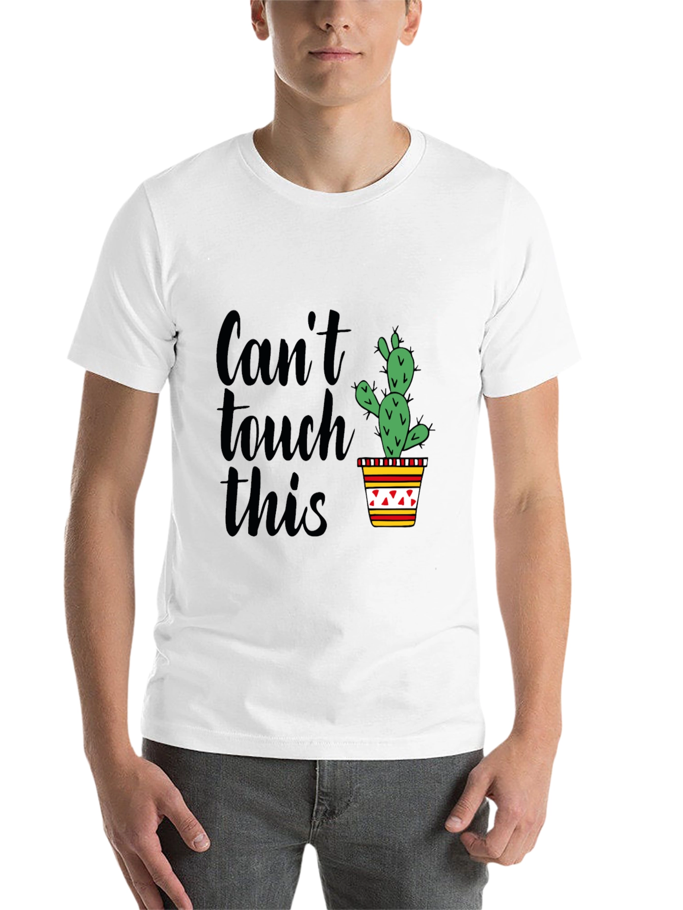 Black Can't Touch This Cactus Graphic Tee view 14