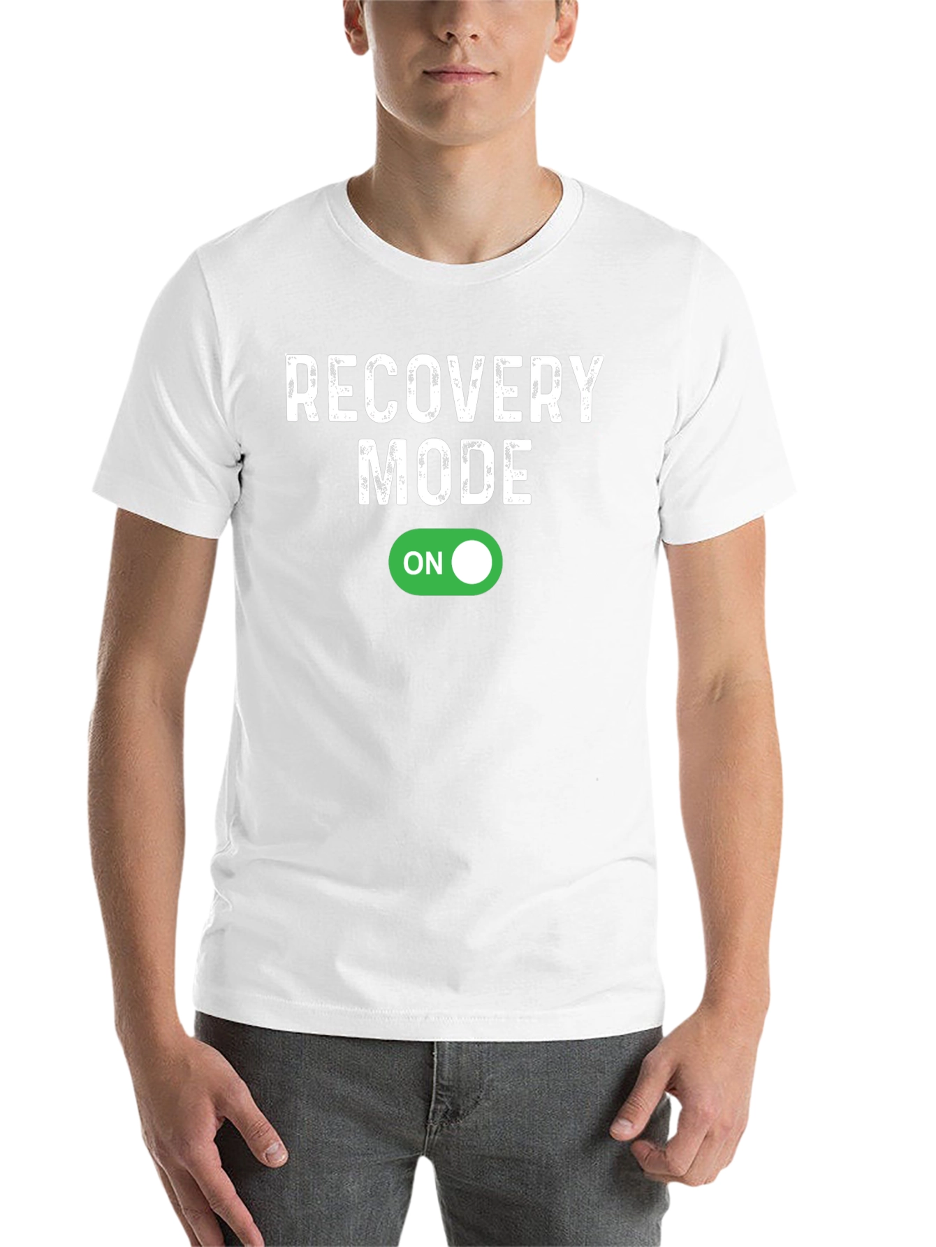 Black Recovery Mode On Graphic Tee - Soft Cotton Blend view 14