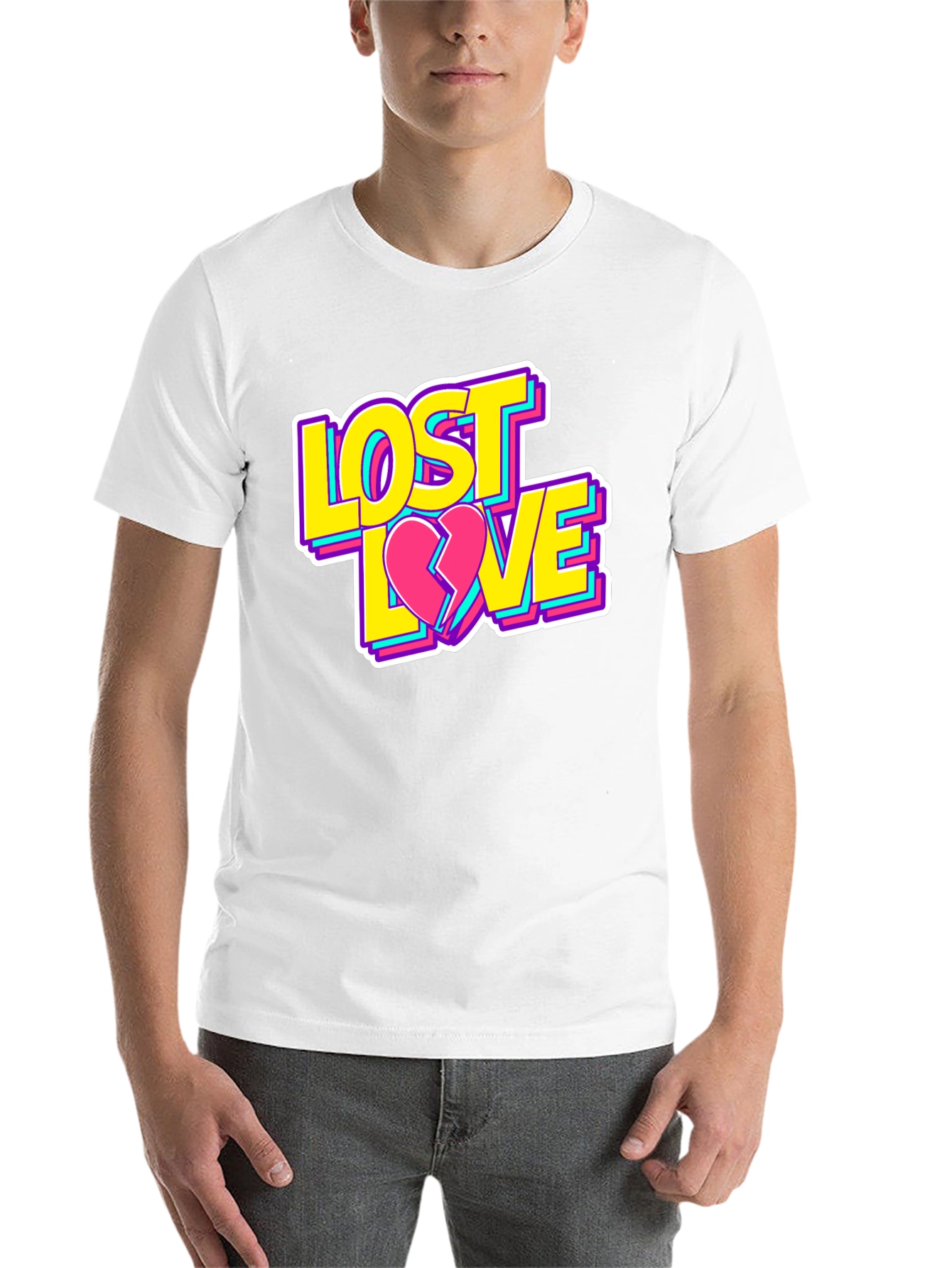 Black Lost Love Graphic T-Shirt - Casual Style view 14