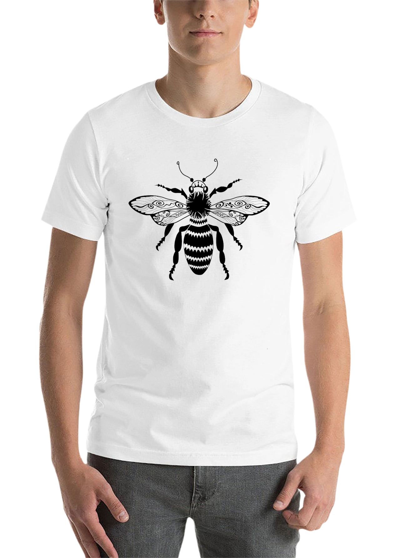Black Black Bee Graphic Tee - Men's Short Sleeve Crew Neck view 14
