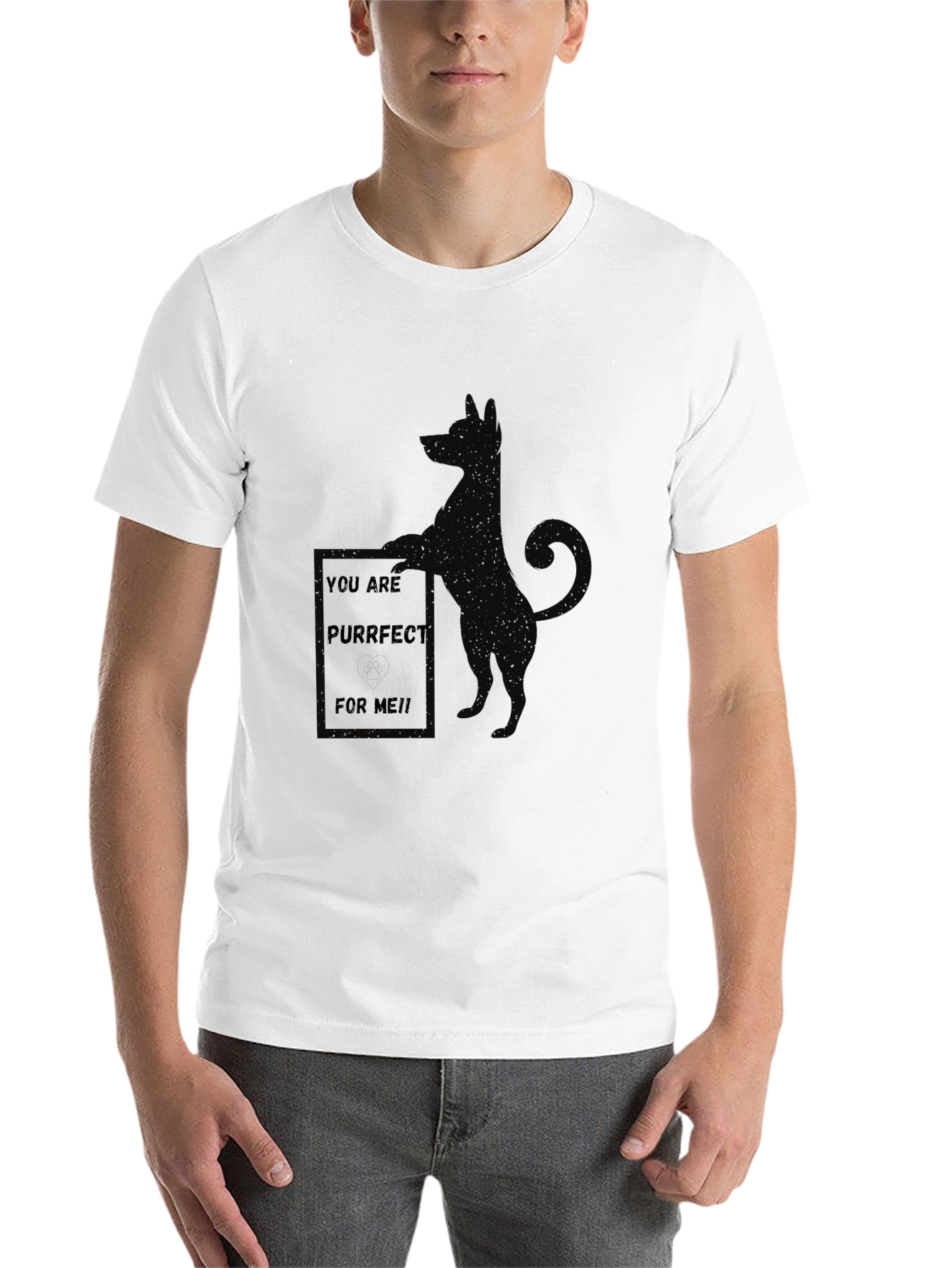 Black Purrfect Cat Lover T-Shirt view 14