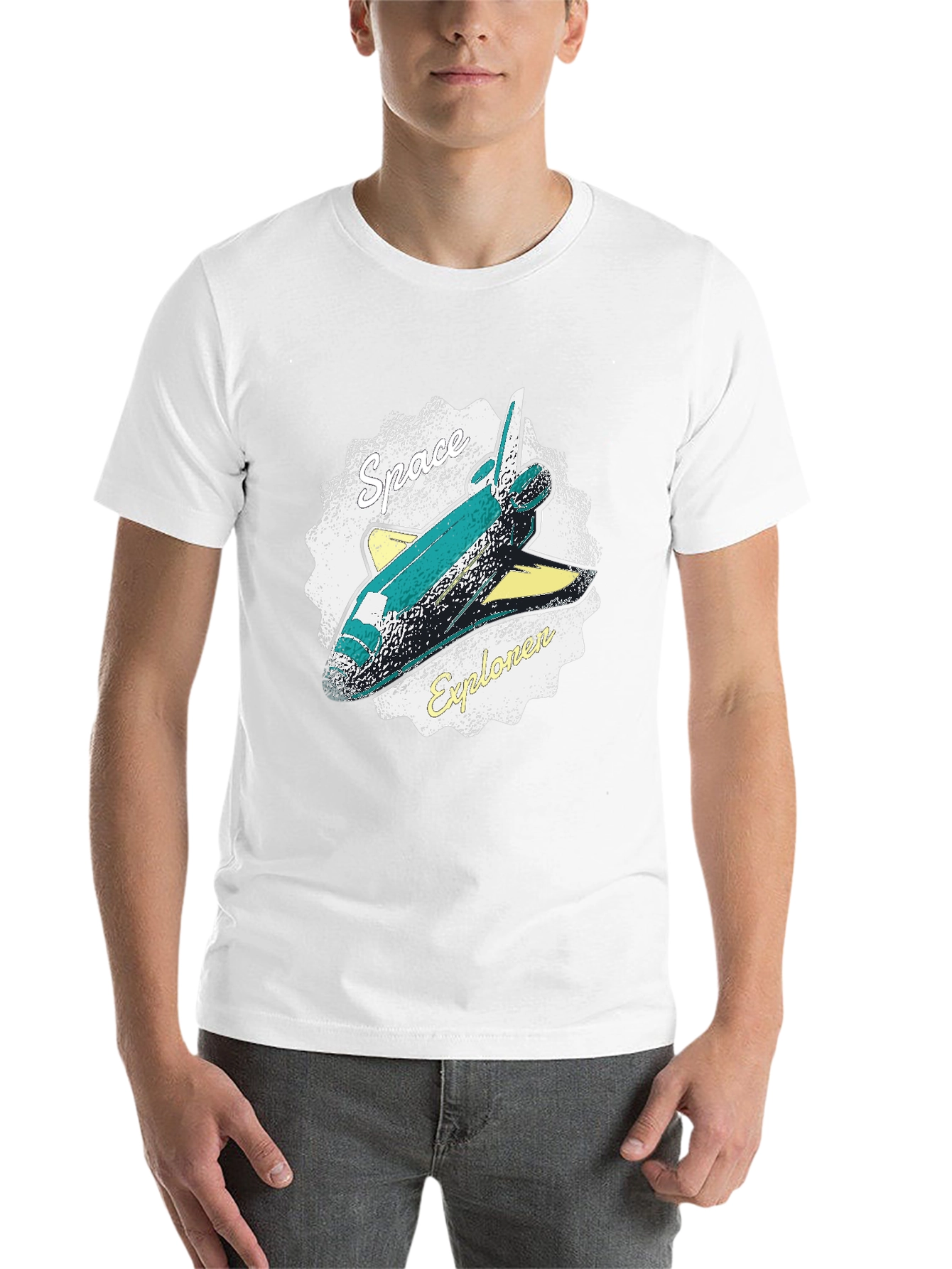 Black Space Explorer Graphic T-Shirt view 14