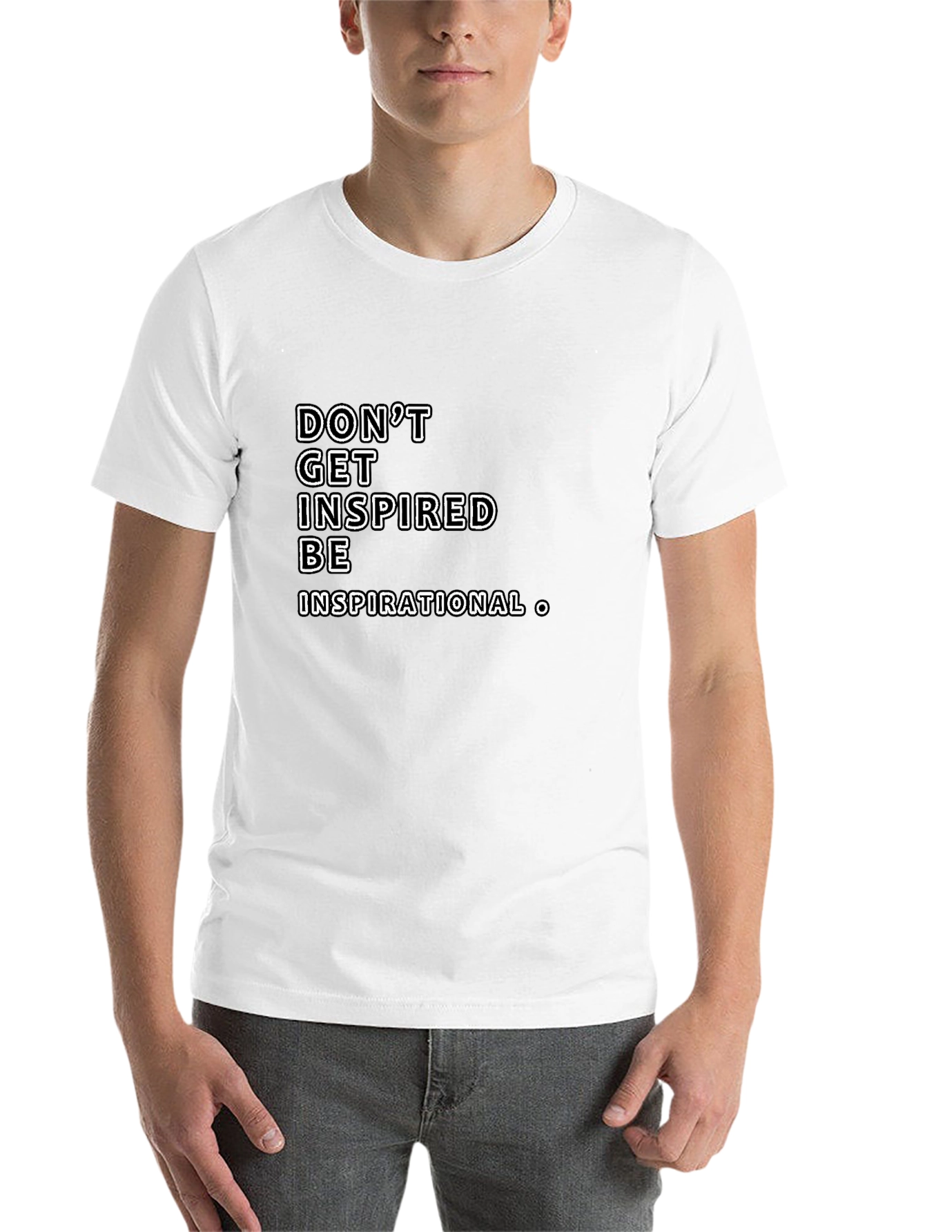 Black Inspiring Black Graphic Tee - Be Inspirational view 14