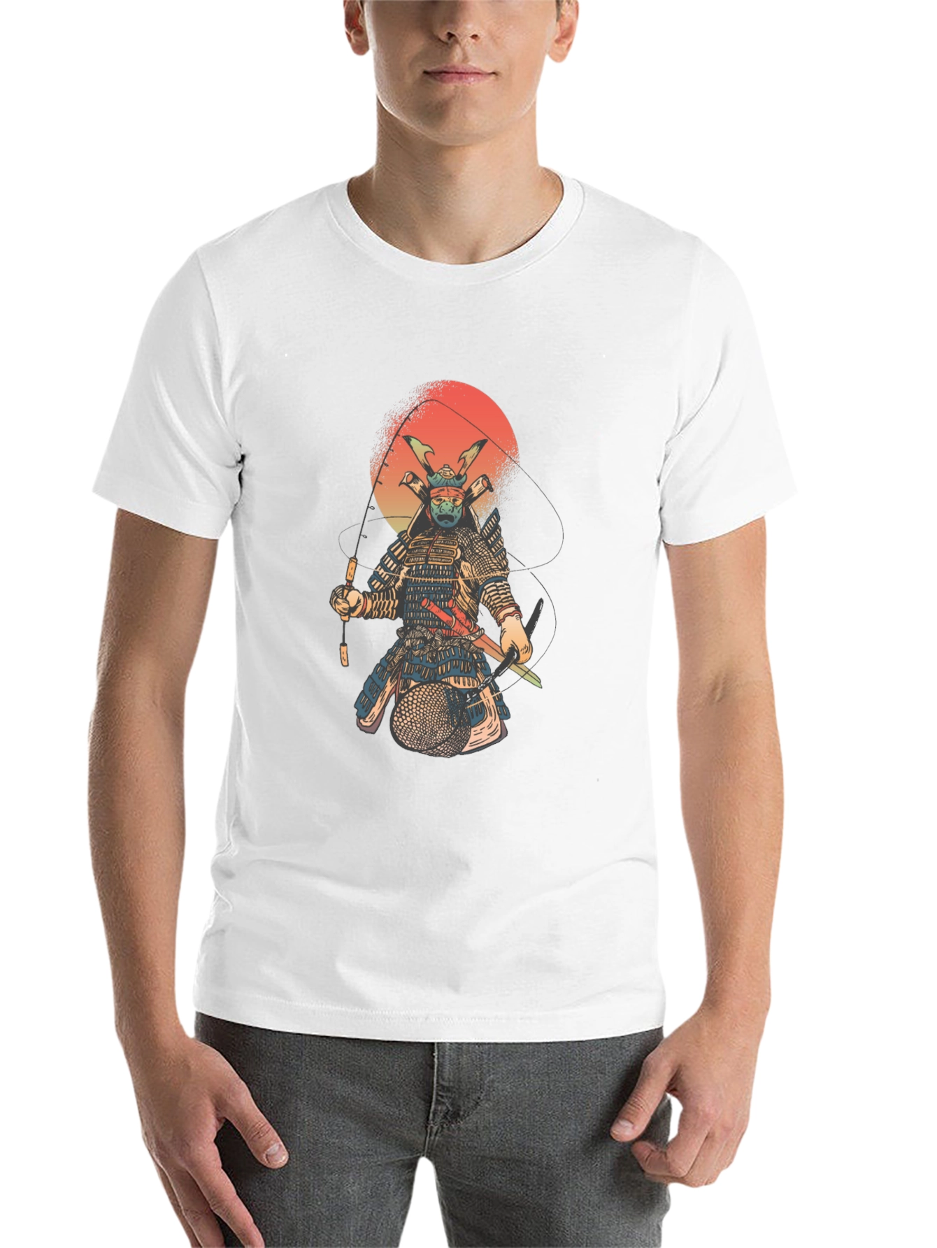 Black Samurai Fishing T-Shirt - Black view 14