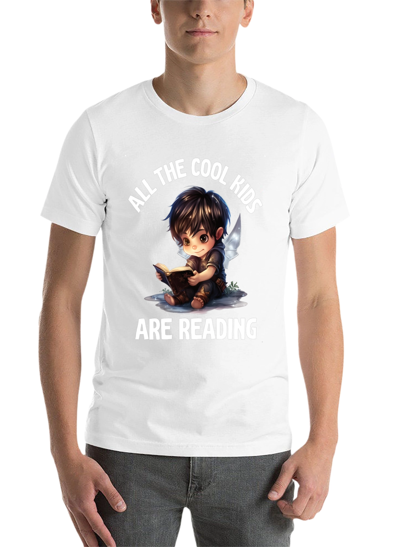 Black Cool Kids Reading Black Graphic Tee view 14