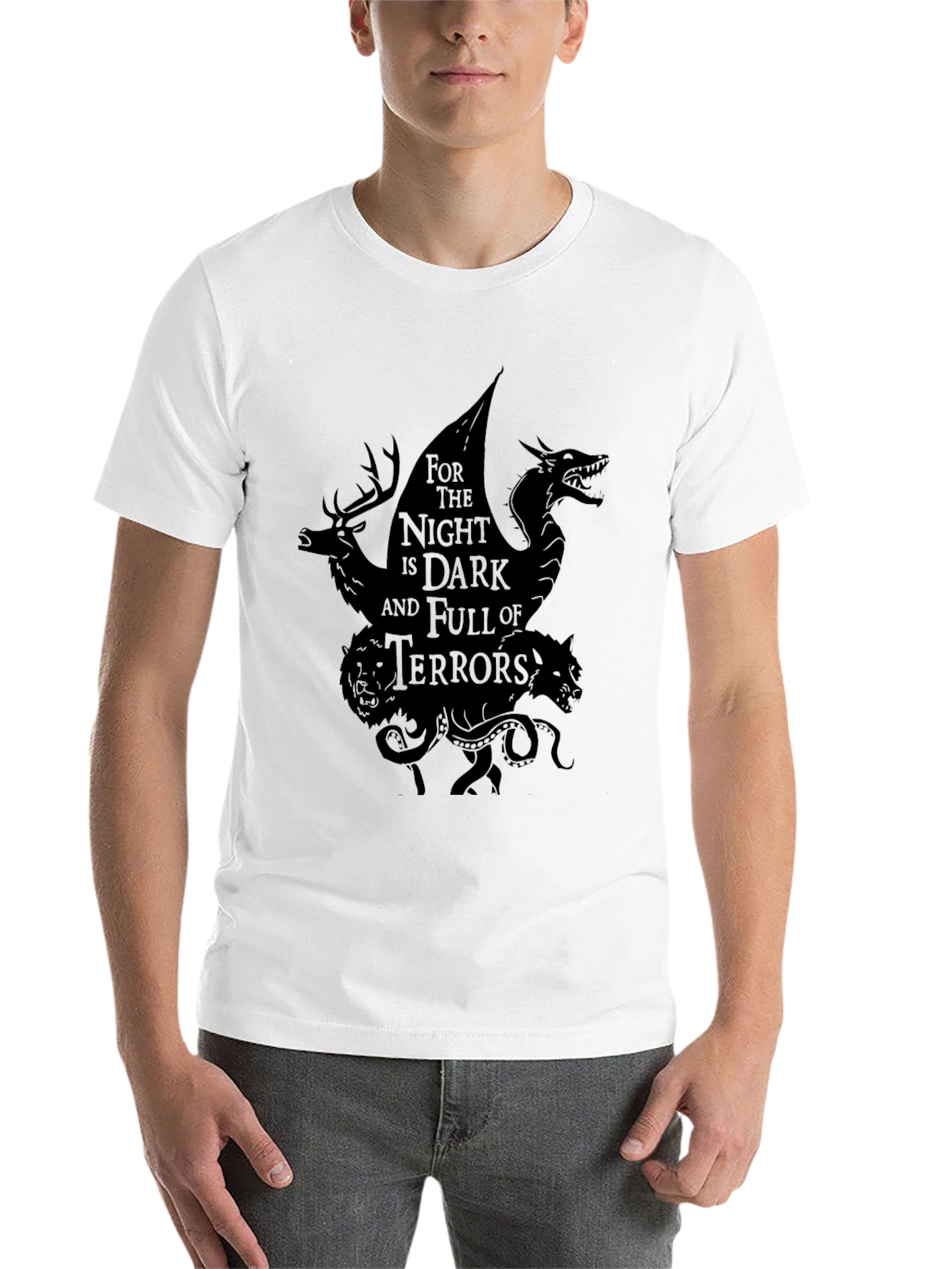 Black Night is Dark Graphic T-Shirt view 14