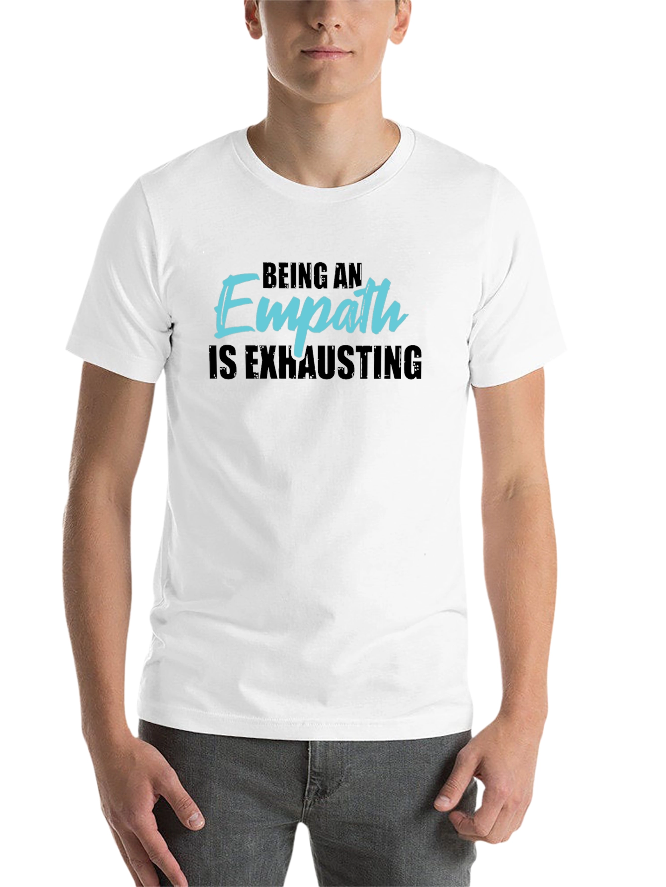 Black Empath T-Shirt - Being An Empath Is Exhausting view 14