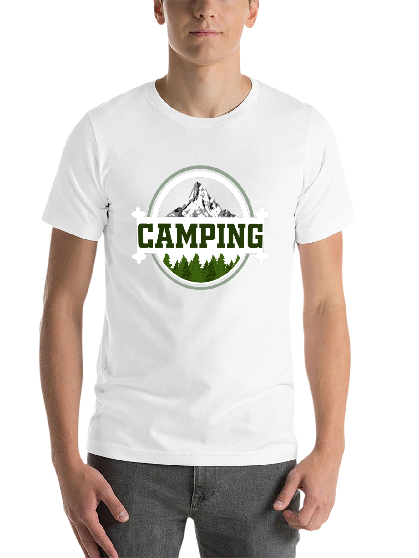 Black Camping Adventure Graphic Tee - Nature Lover Shirt view 14