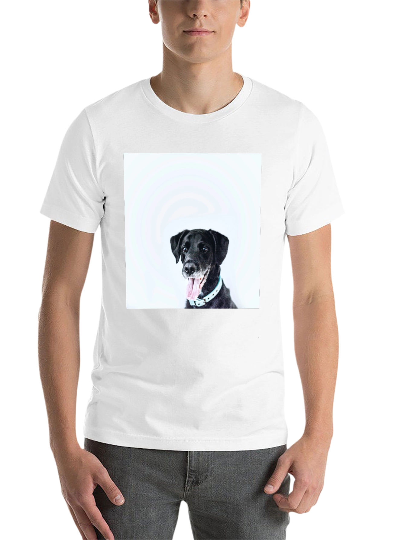 Black Black Dog Graphic T-Shirt - Unisex Casual Wear view 14