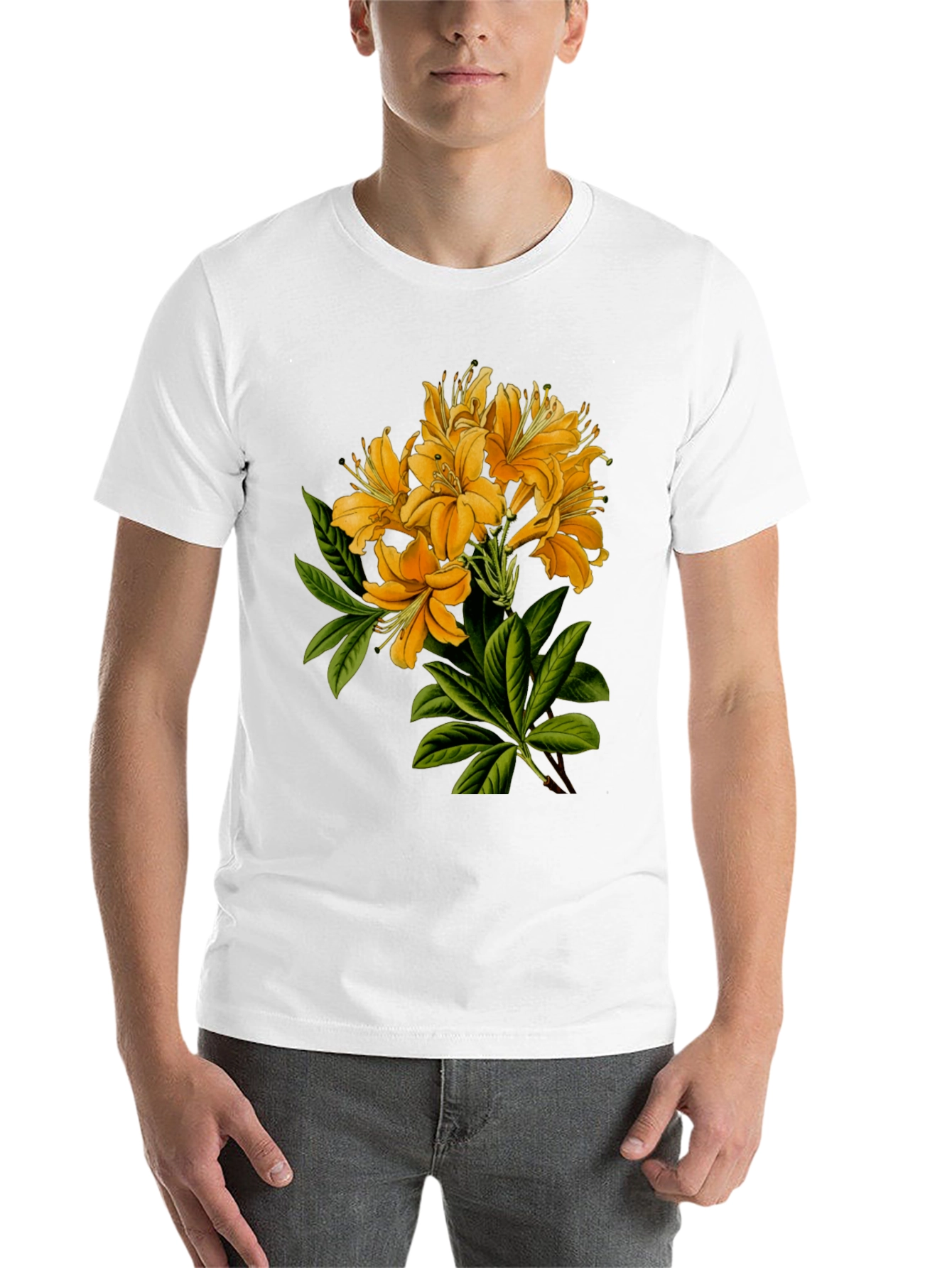 Black Floral Print Crew Neck T-Shirt view 14