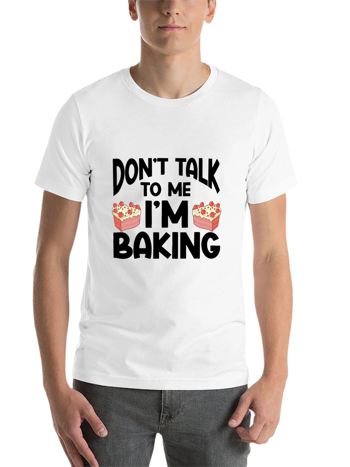 Black Don't Talk to Me I'm Baking T-Shirt view 14