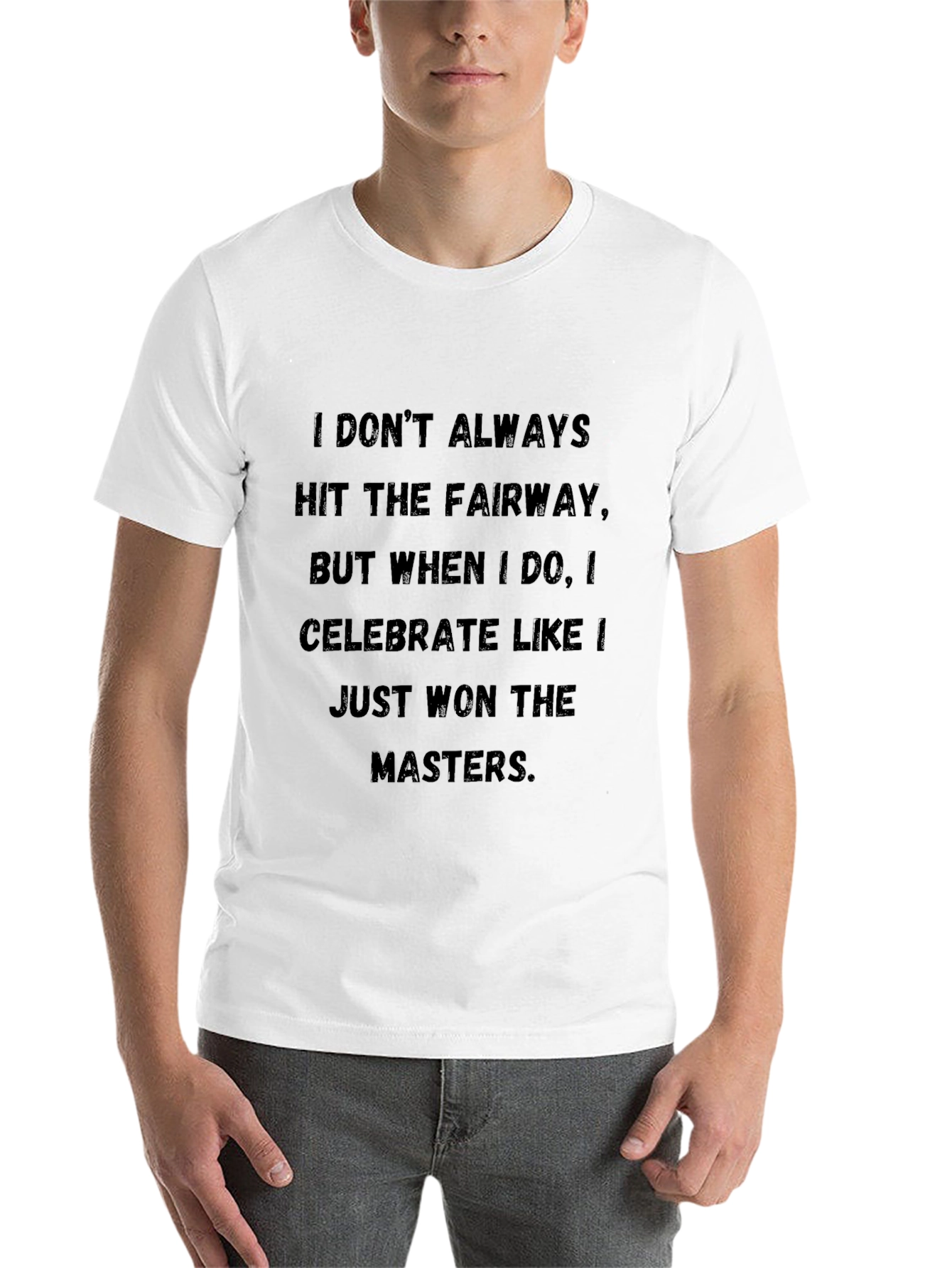 Black Golf Humor T-Shirt: Celebrate Like a Masters Champ view 14