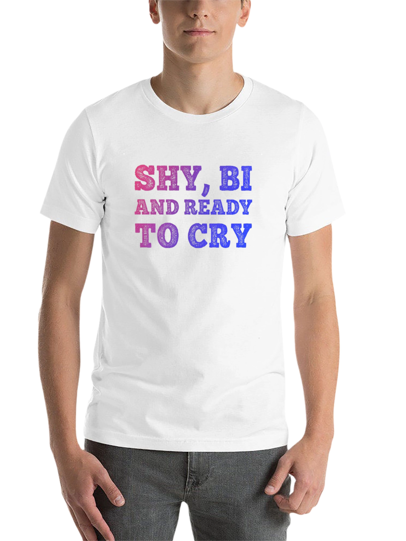 Shy Bi And Ready To Cry T-Shirt - 14