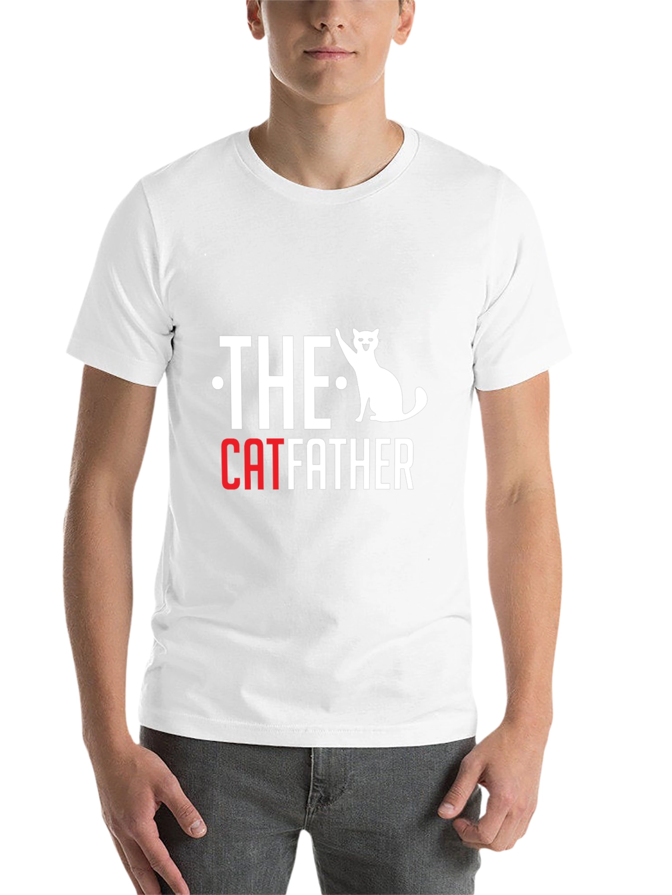 Black The Catfather T-Shirt - Funny Cat Lover Tee view 14