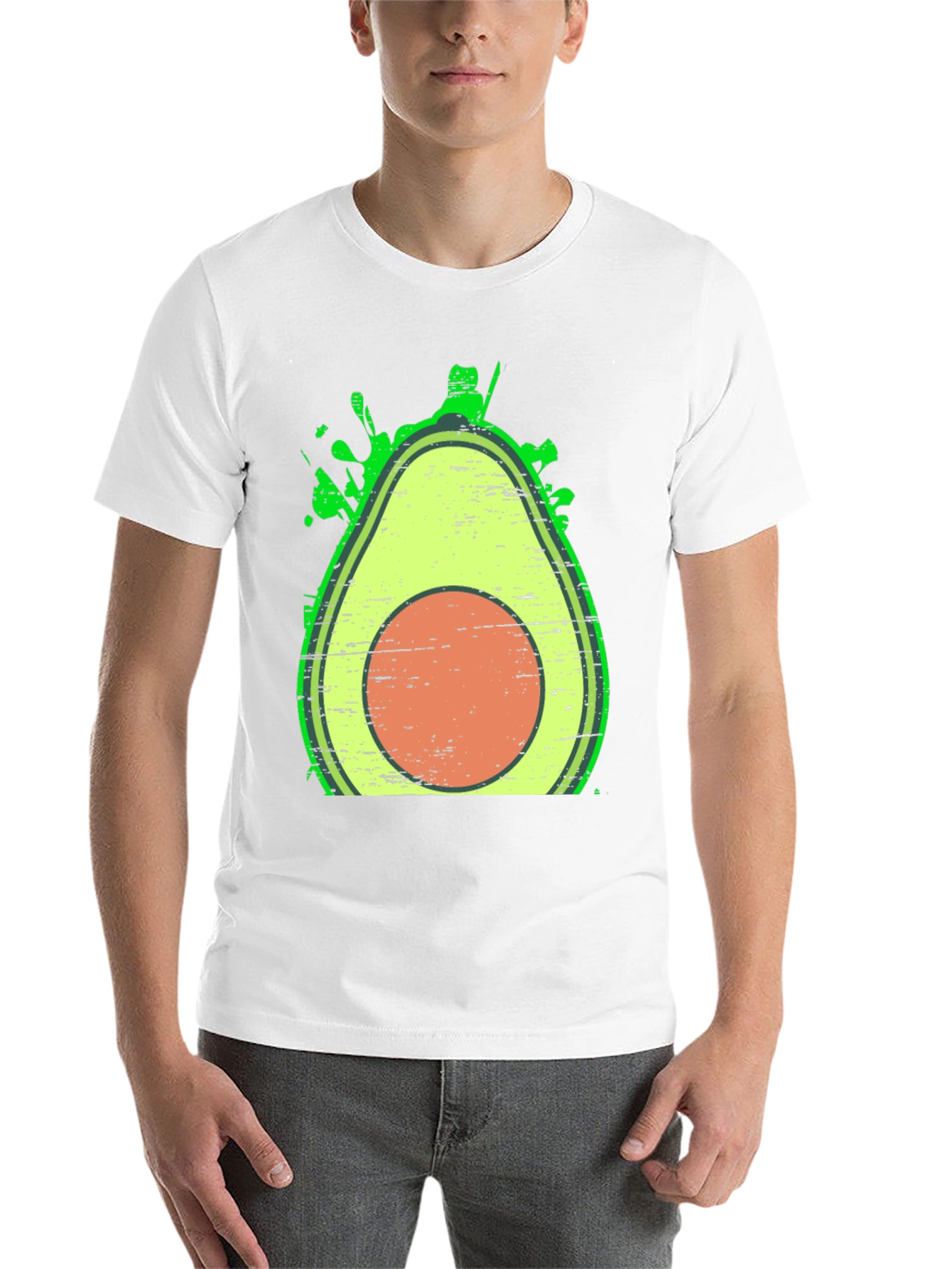 Black Avocado Graphic Tee - Trendy Fruit Lover Shirt view 14