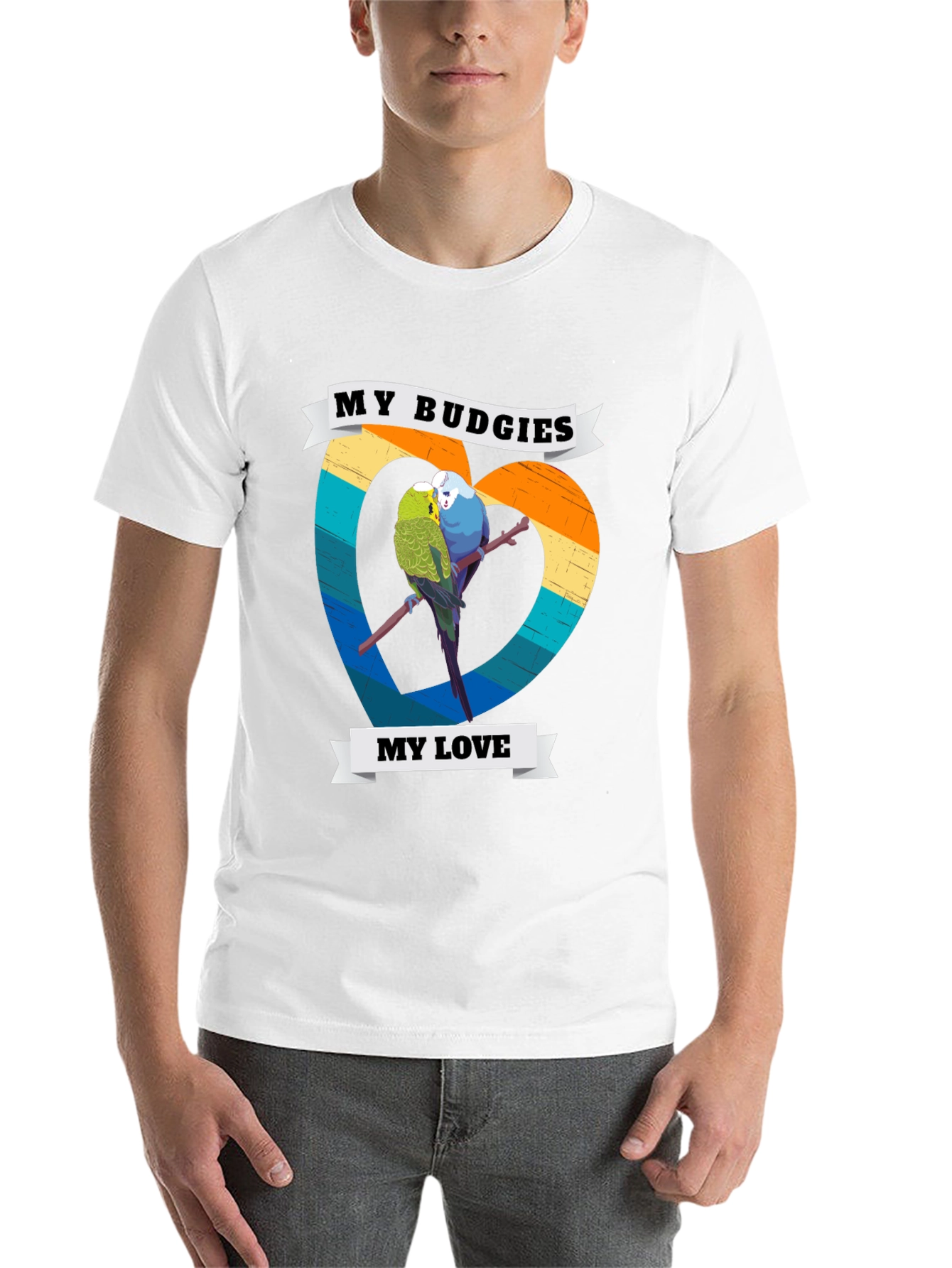 My Budgies My Love T-Shirt - Cute Bird Lover Tee - 14