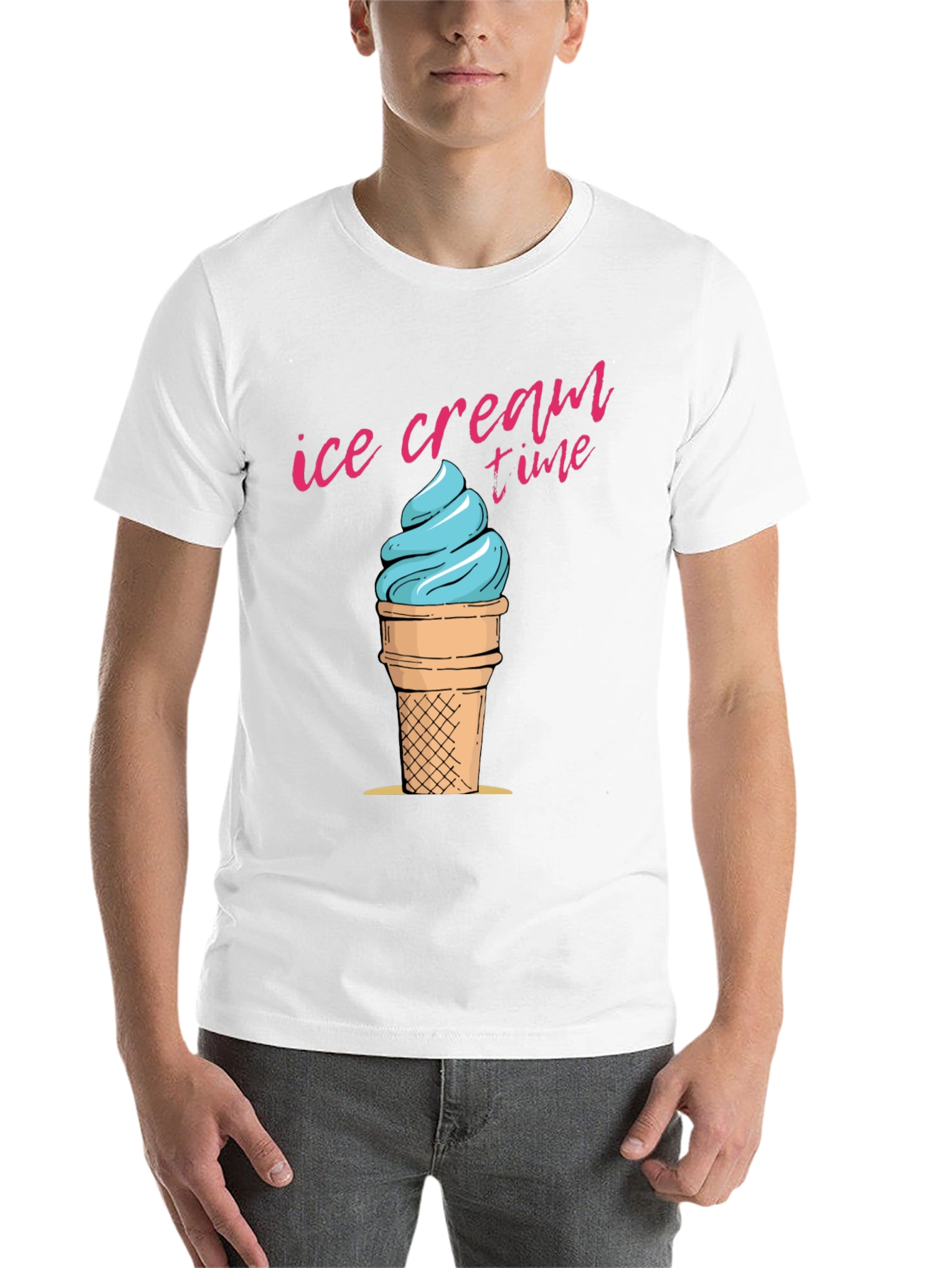 Black Ice Cream Time Graphic Tee - Casual Comfort view 14