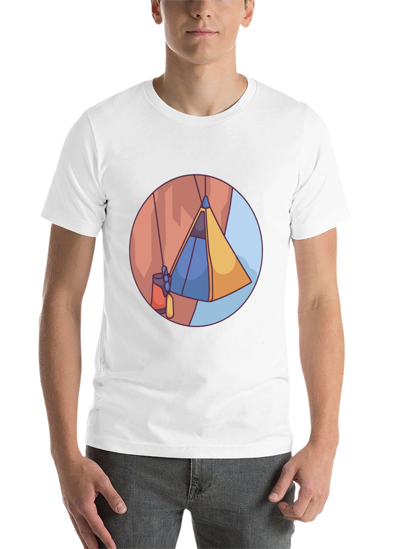 Black Cliffside Tent T-Shirt - Adventure Ready view 14