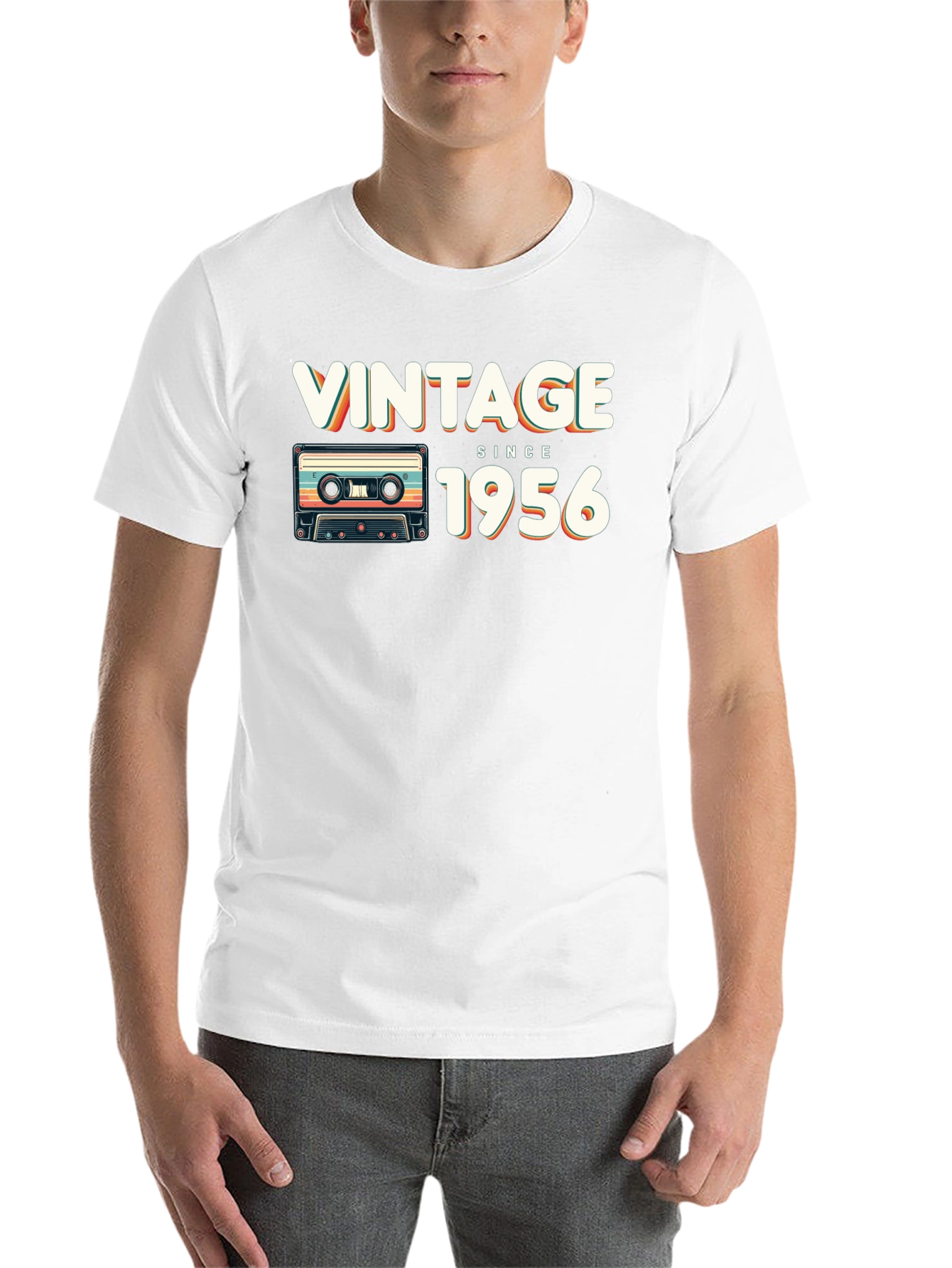 Black Vintage Since 1956 Cassette T-Shirt view 14