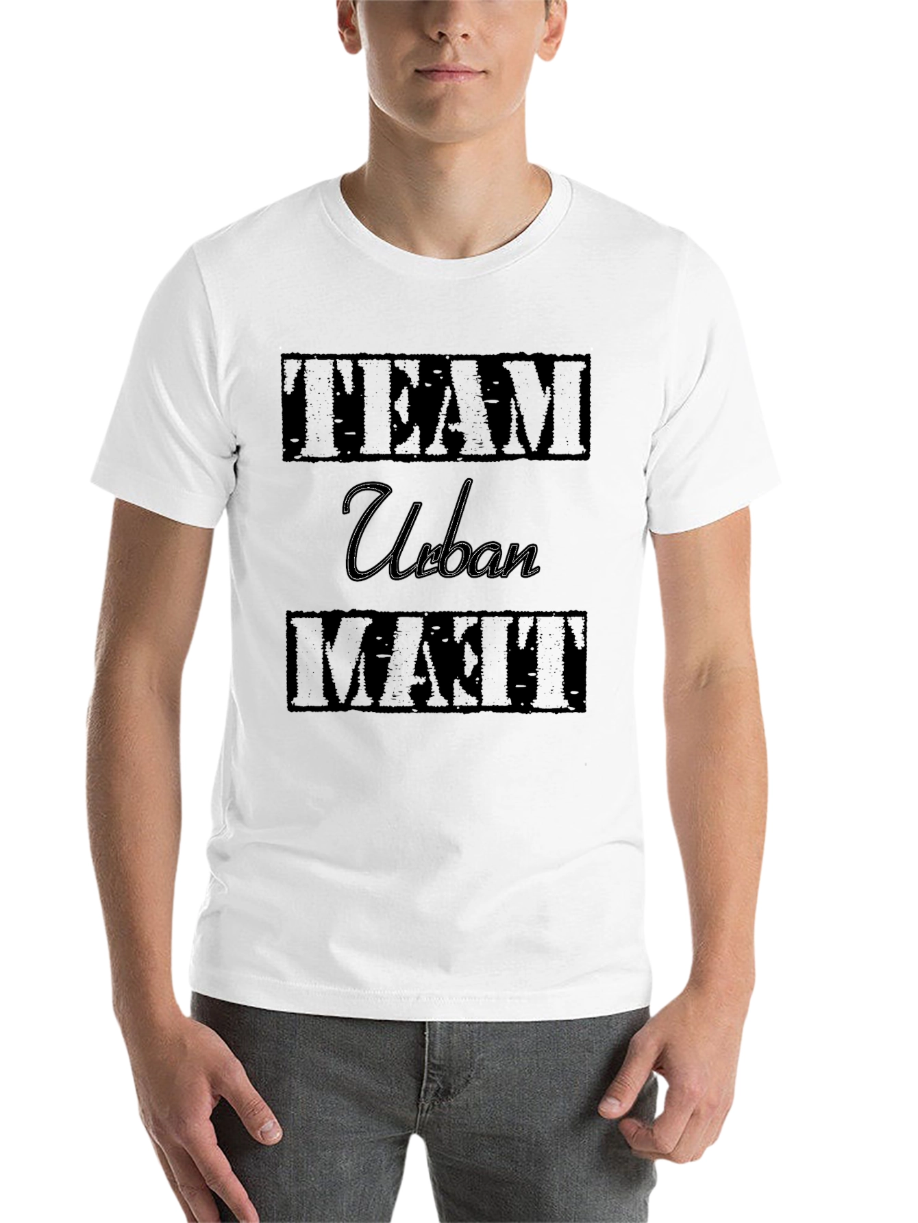 Black Team Urban Matt Graphic T-Shirt - Cool Casual Tee view 14