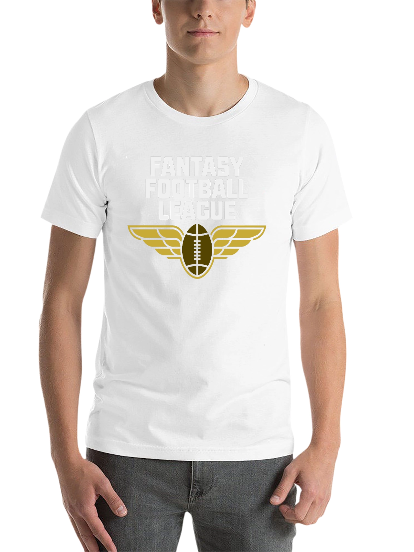 Black Fantasy Football League Graphic T-Shirt view 14