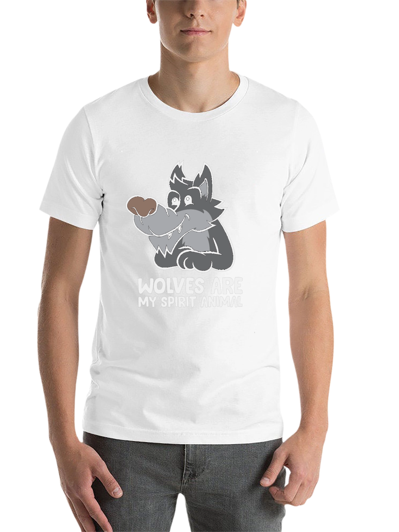 Black Wolves Are My Spirit Animal Graphic Tee - Black view 14