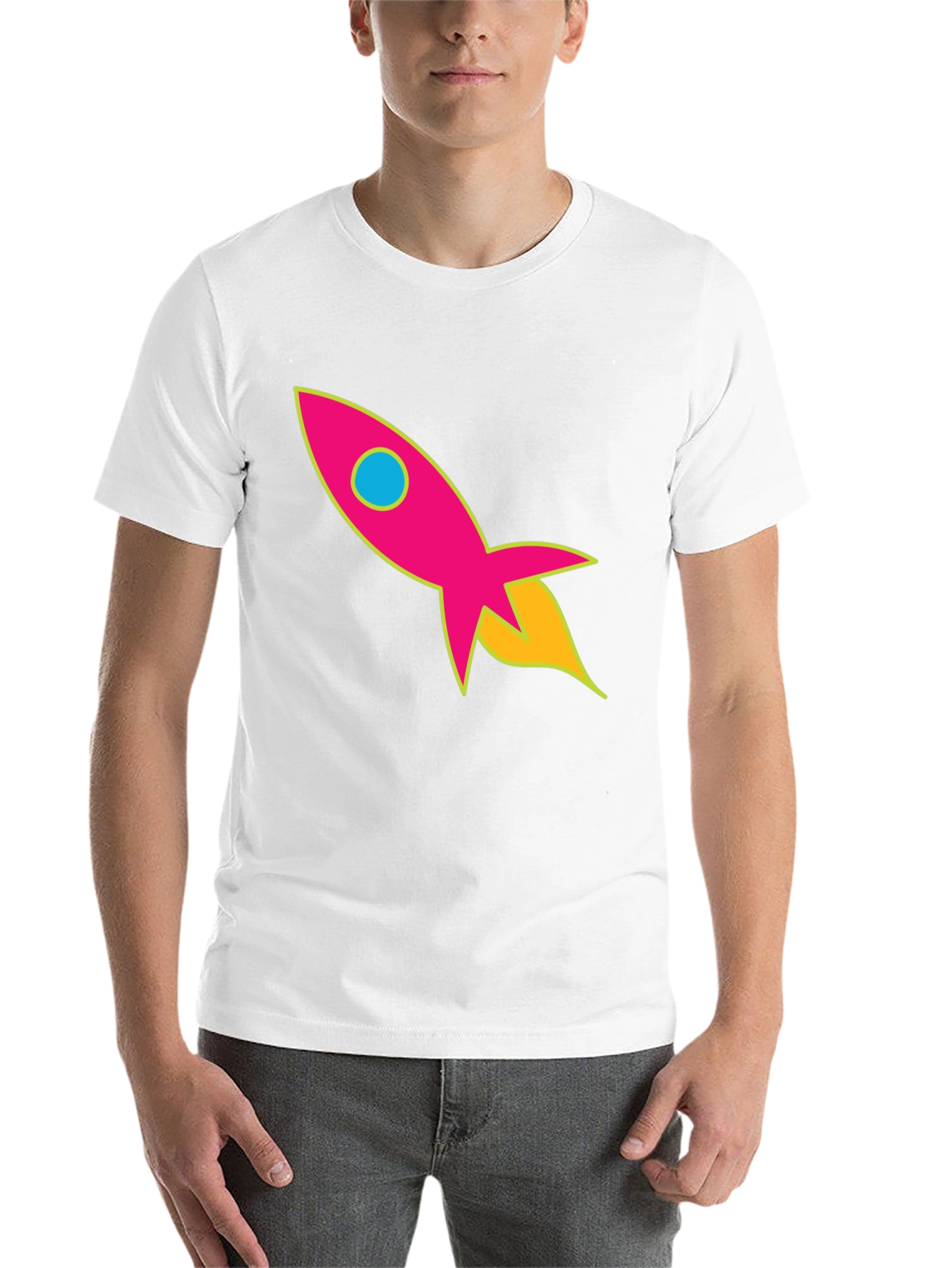 Black Retro Rocket T-Shirt - Blast Off in Style! view 14