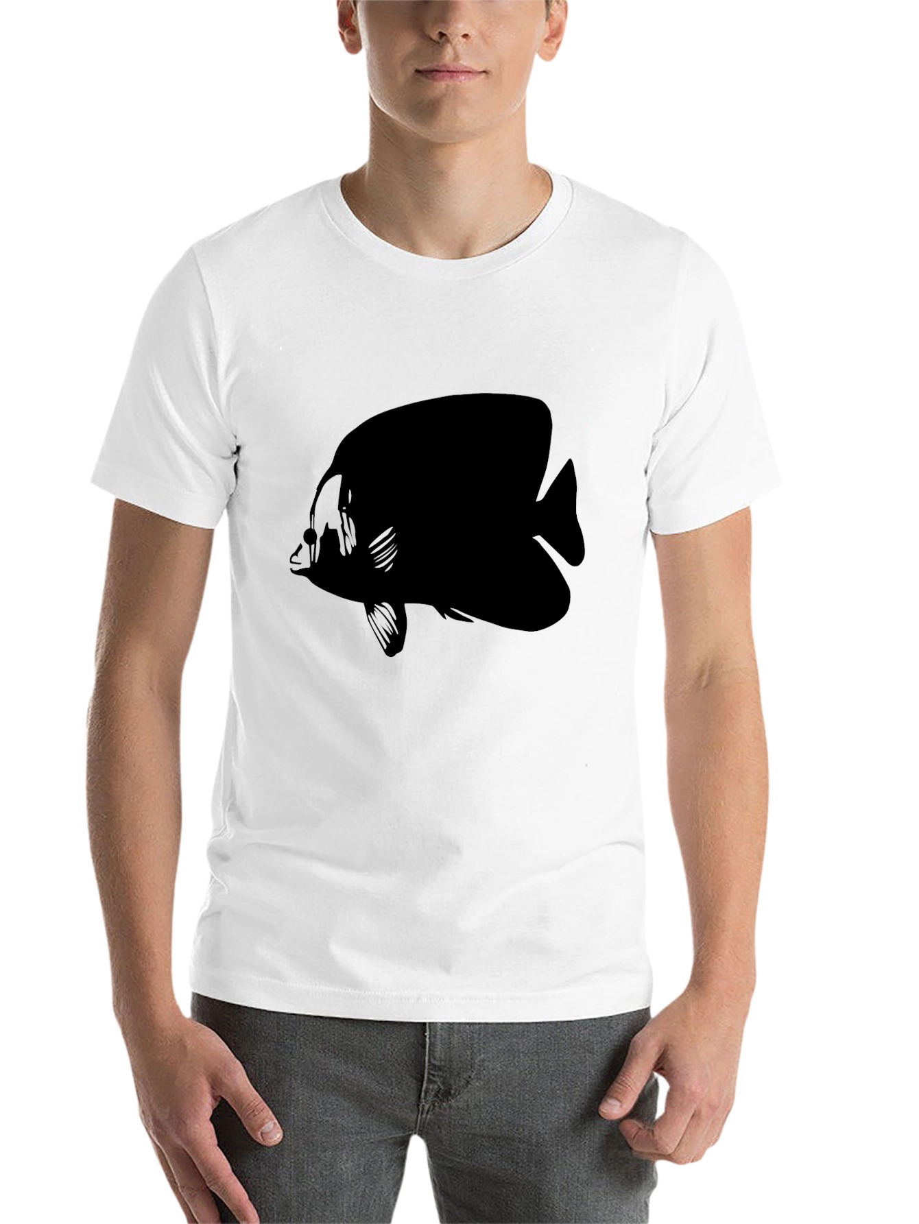 Black Black Fish Graphic T-Shirt view 14
