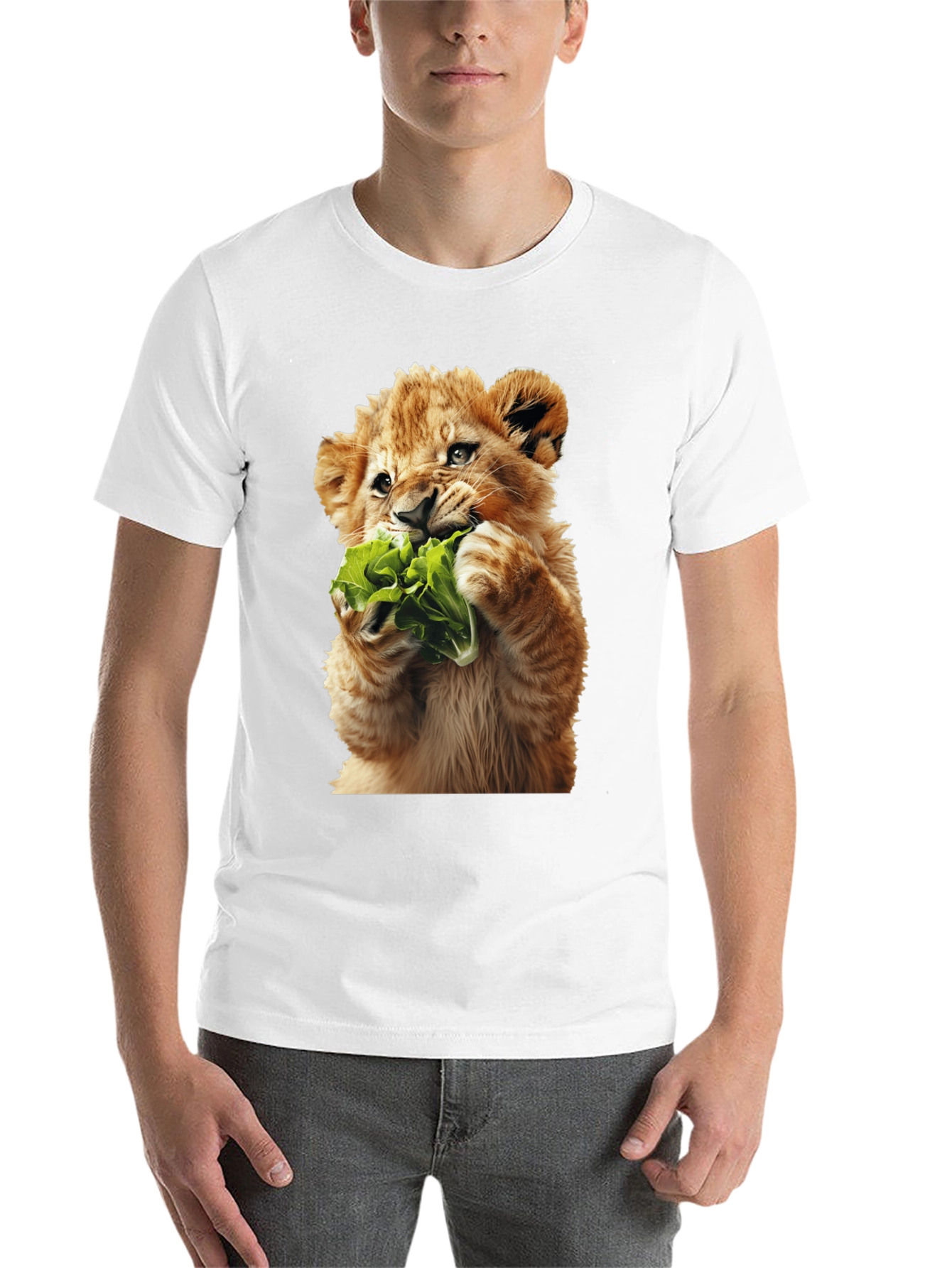 Black Lion Cub Lettuce Graphic Tee view 14