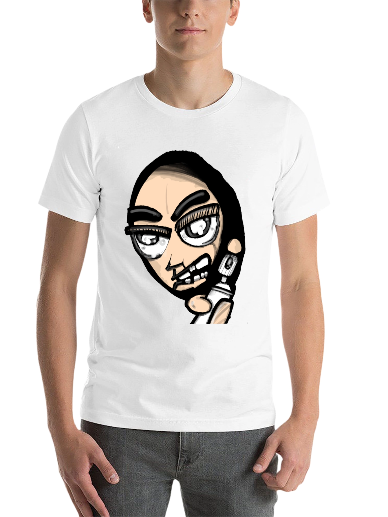 Black Edgy Graffiti Artist Graphic Black T-Shirt view 14