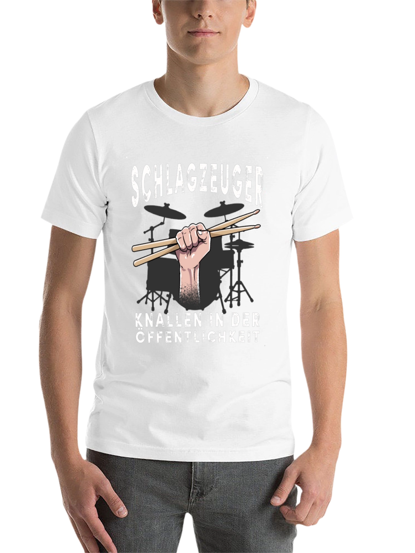 Black Drummer Shirt - Schlagzeuger Knallen In Der Offentlichkeit Tee view 14