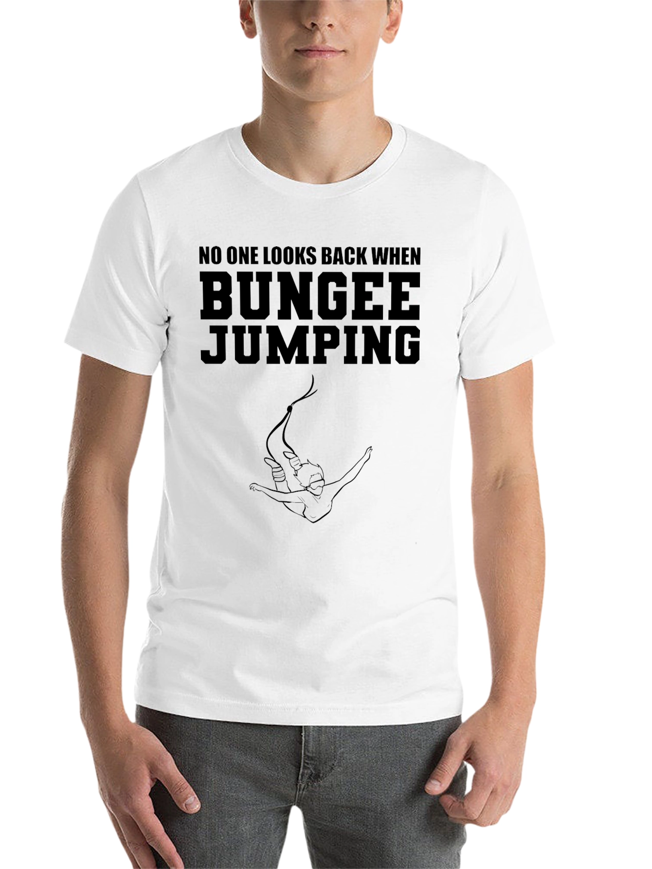 Bungee Jumping Graphic Tee - Adventurous Style - 14