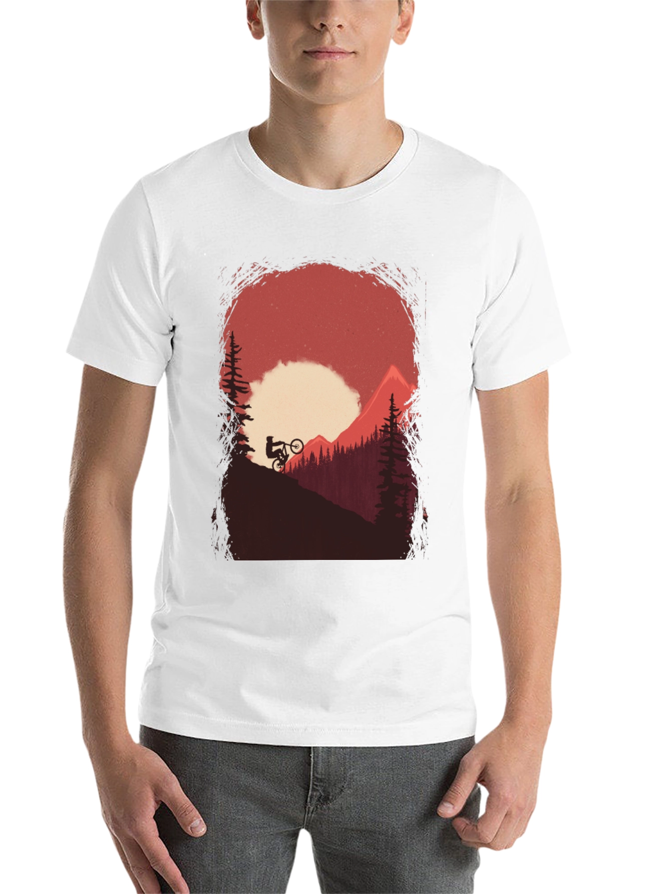 Black Mountain Biker Graphic Tee - Adventure Awaits view 14