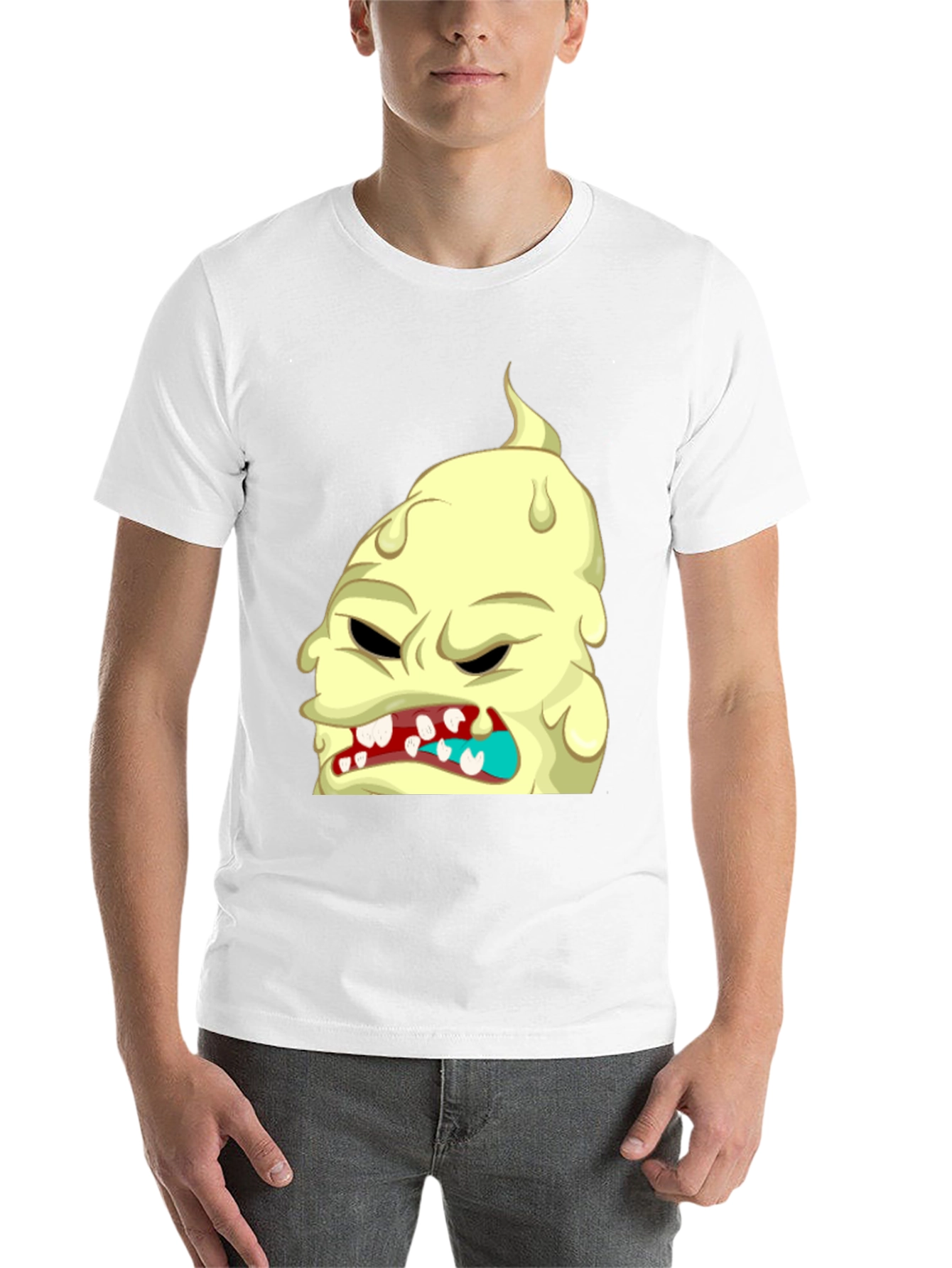 Black Monster Graphic T-Shirt - Unique Cartoon Tee view 14