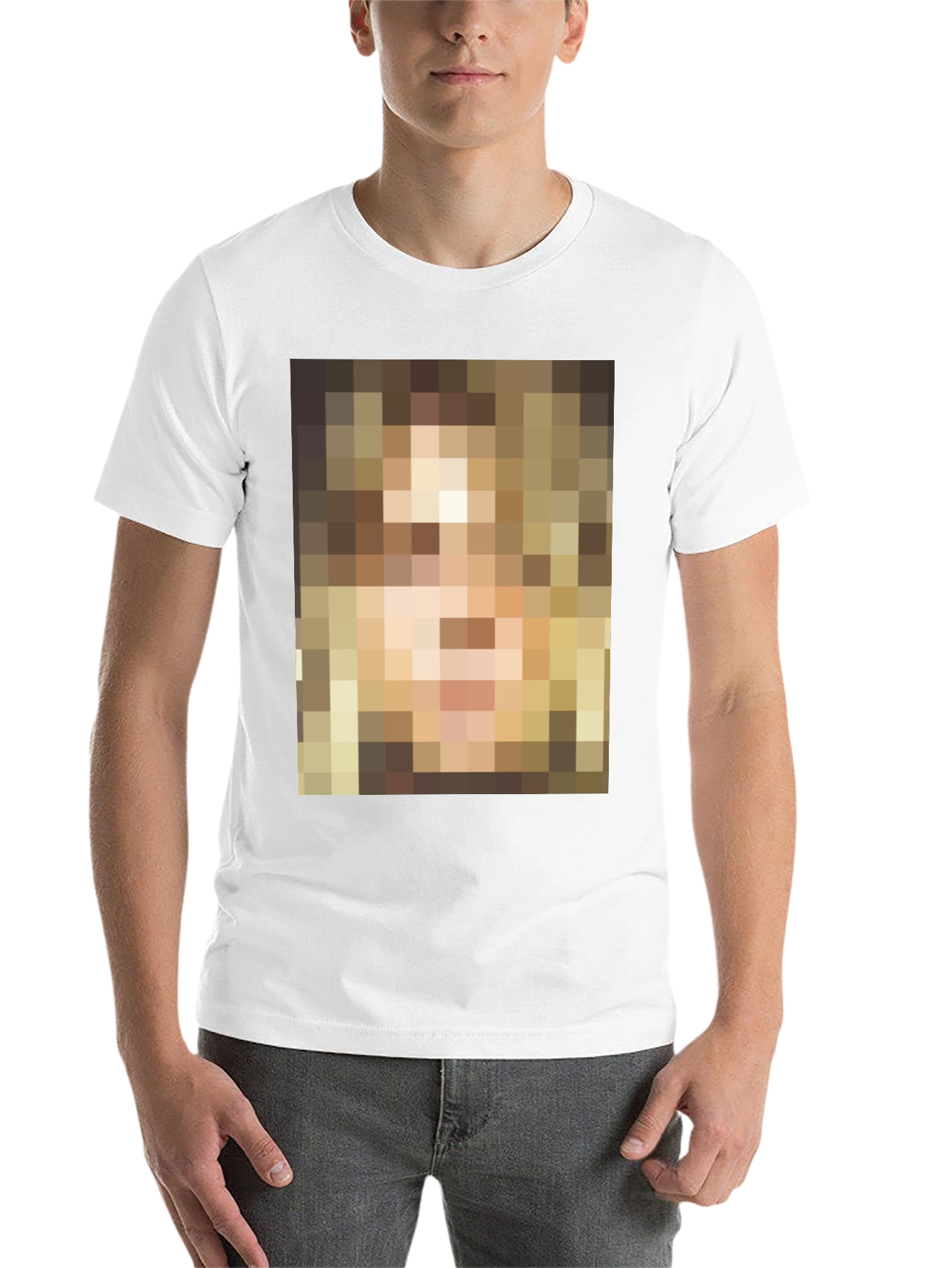 Black Men's Black Graphic T-Shirt view 14