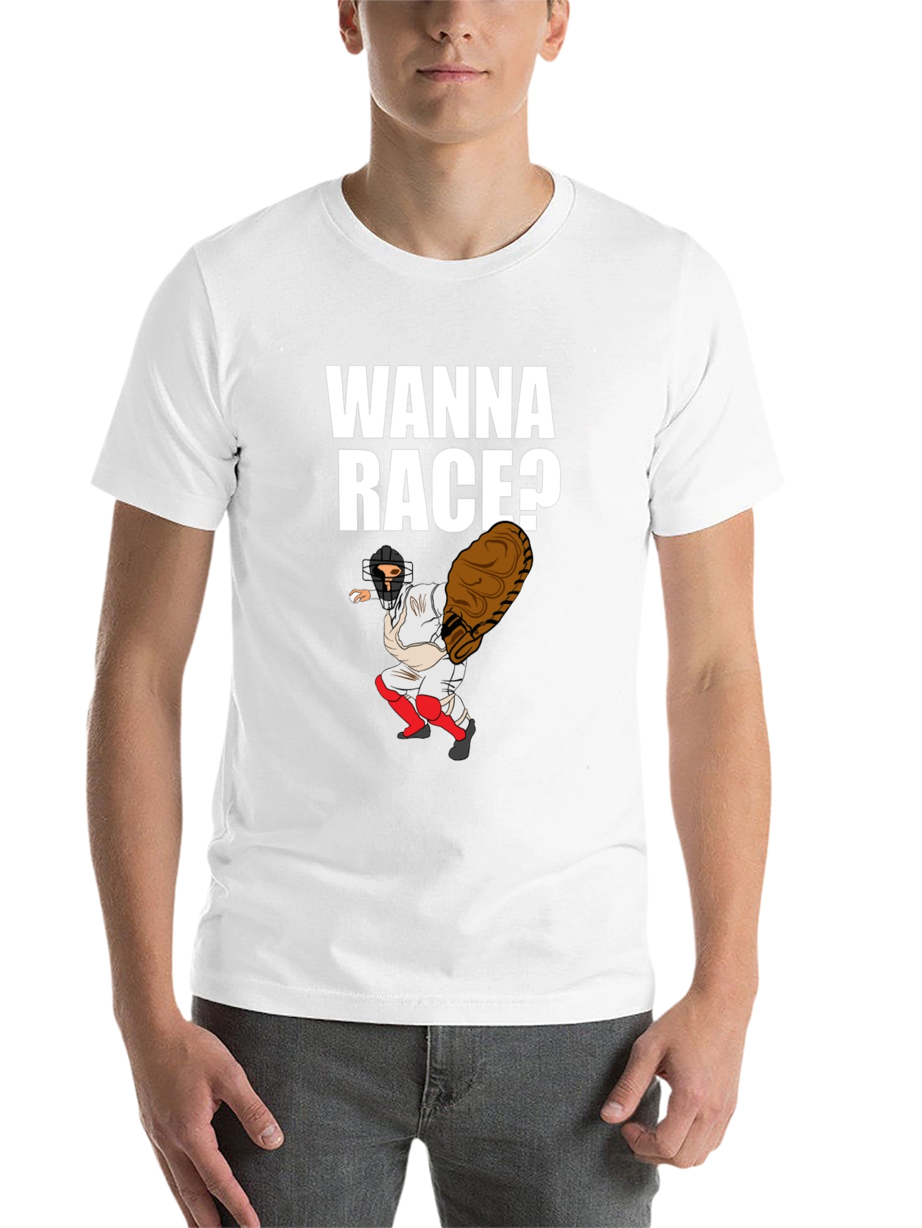 Wanna Race Baseball T-Shirt - 14