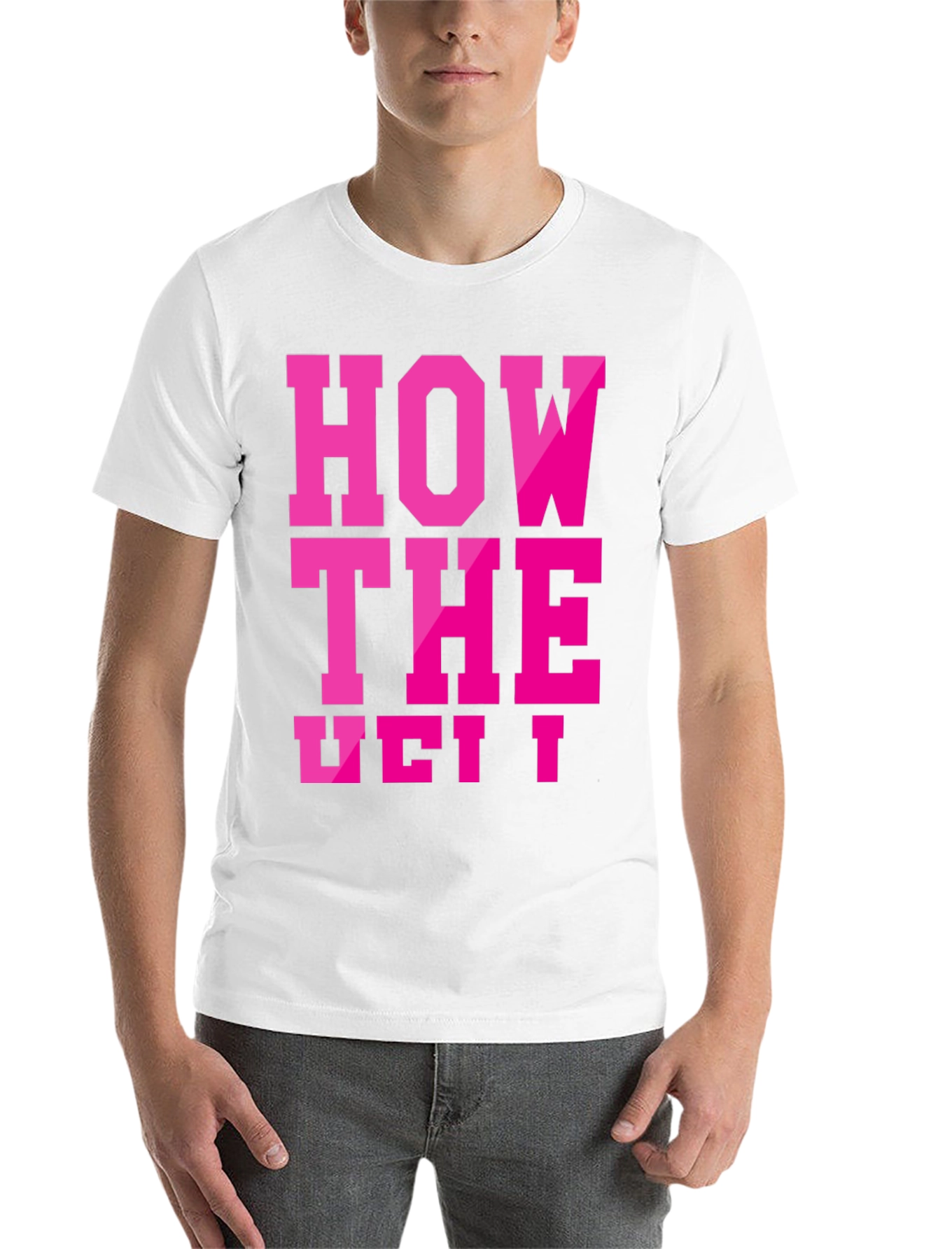 Black How The West T-Shirt Funny Graphic Tee view 14