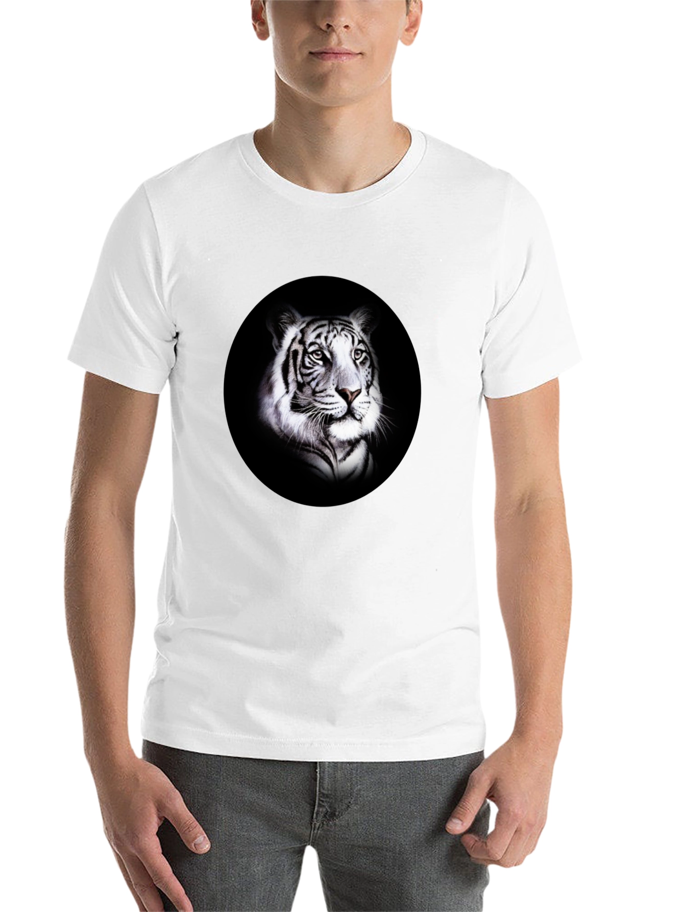 Black Black Tiger Graphic T-Shirt - Bold Animal Print view 14