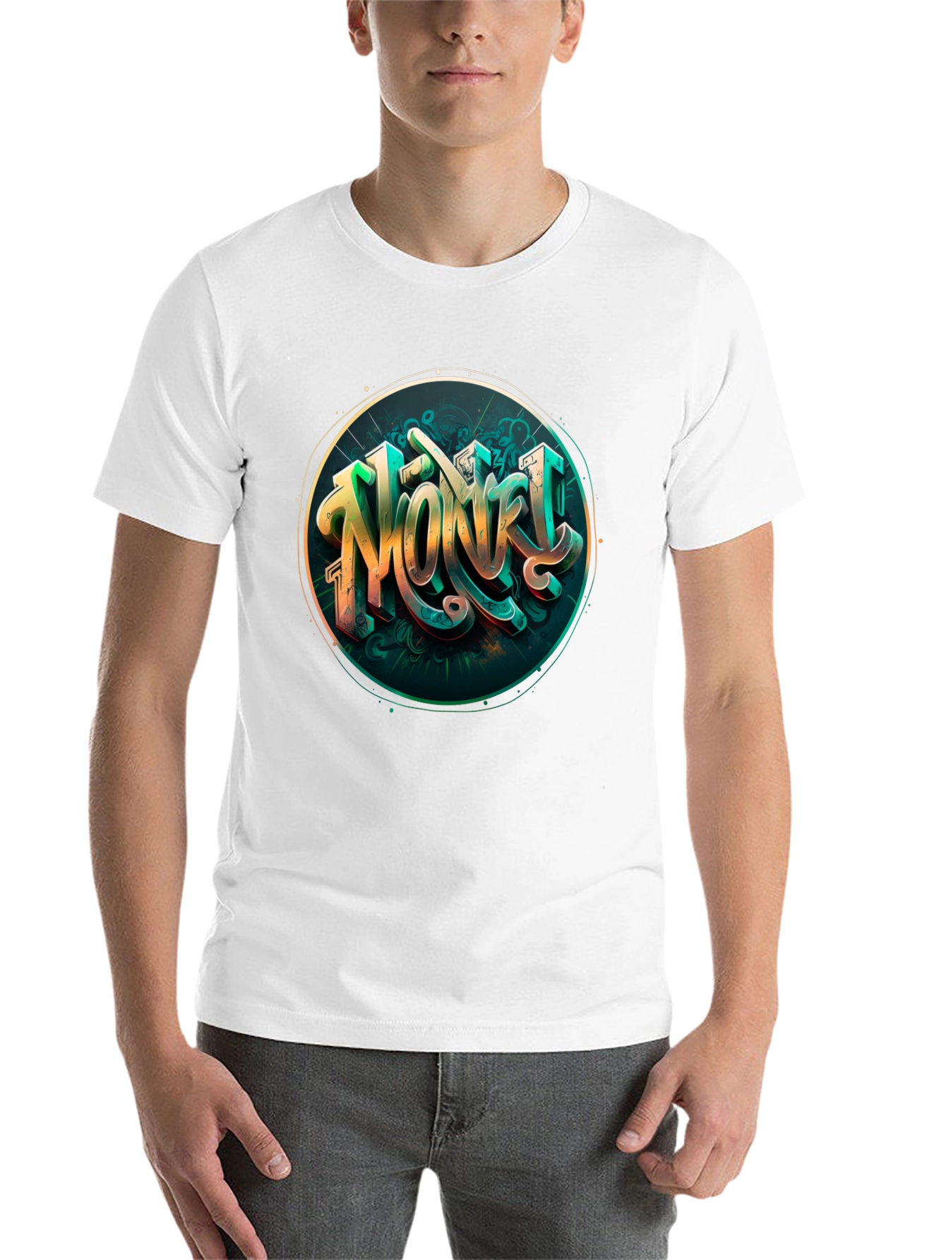 Black Novelty Graphic Tee - Unique Design view 14