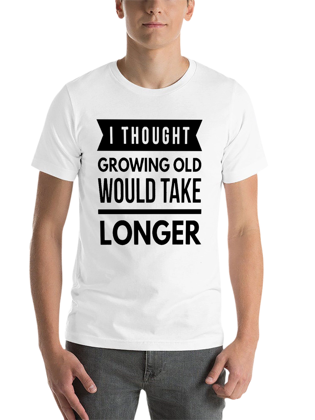 Black Funny Aging Humor Graphic T-Shirt view 14