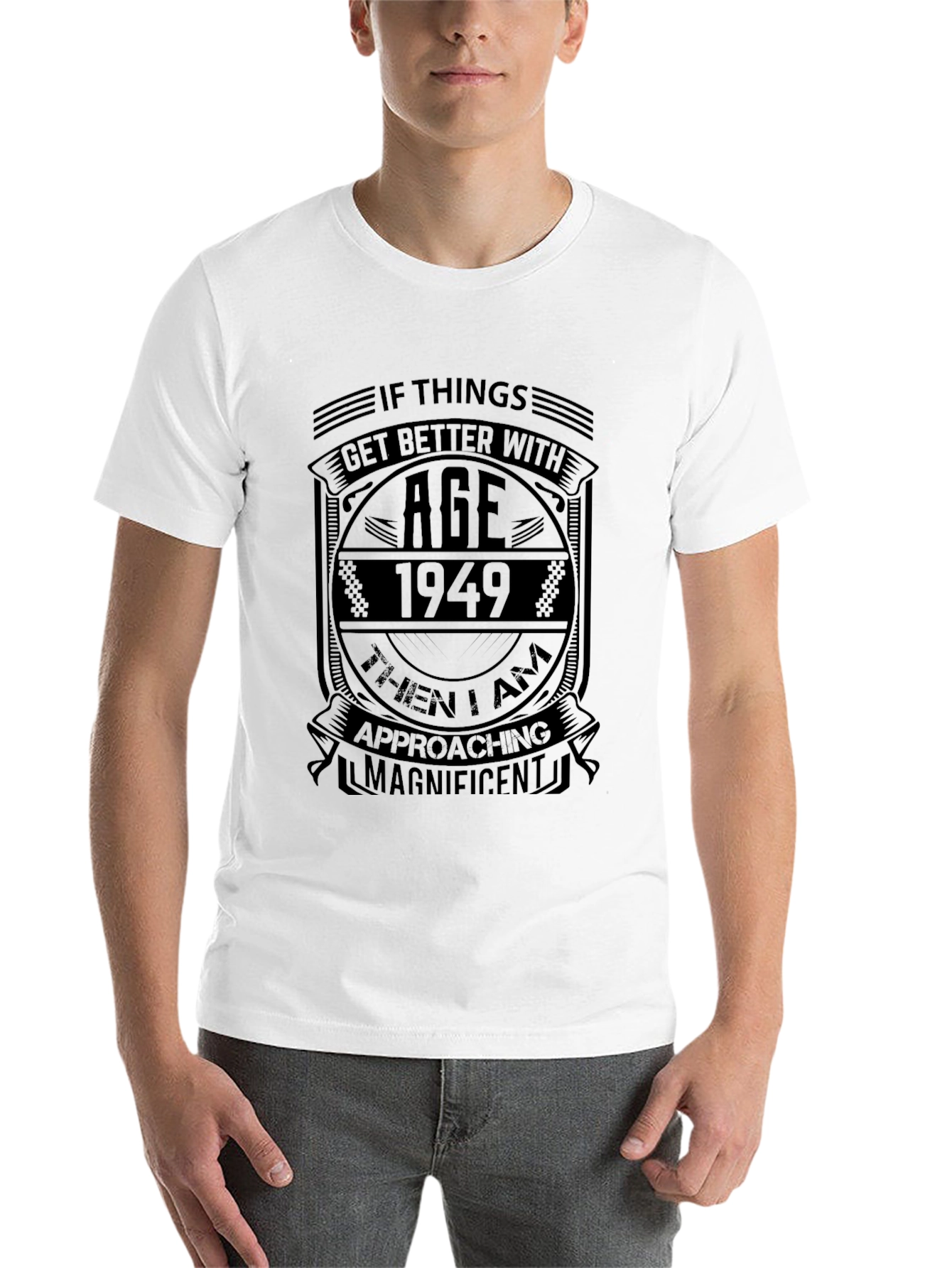 Black Vintage 1949 Ageing T-Shirt view 14