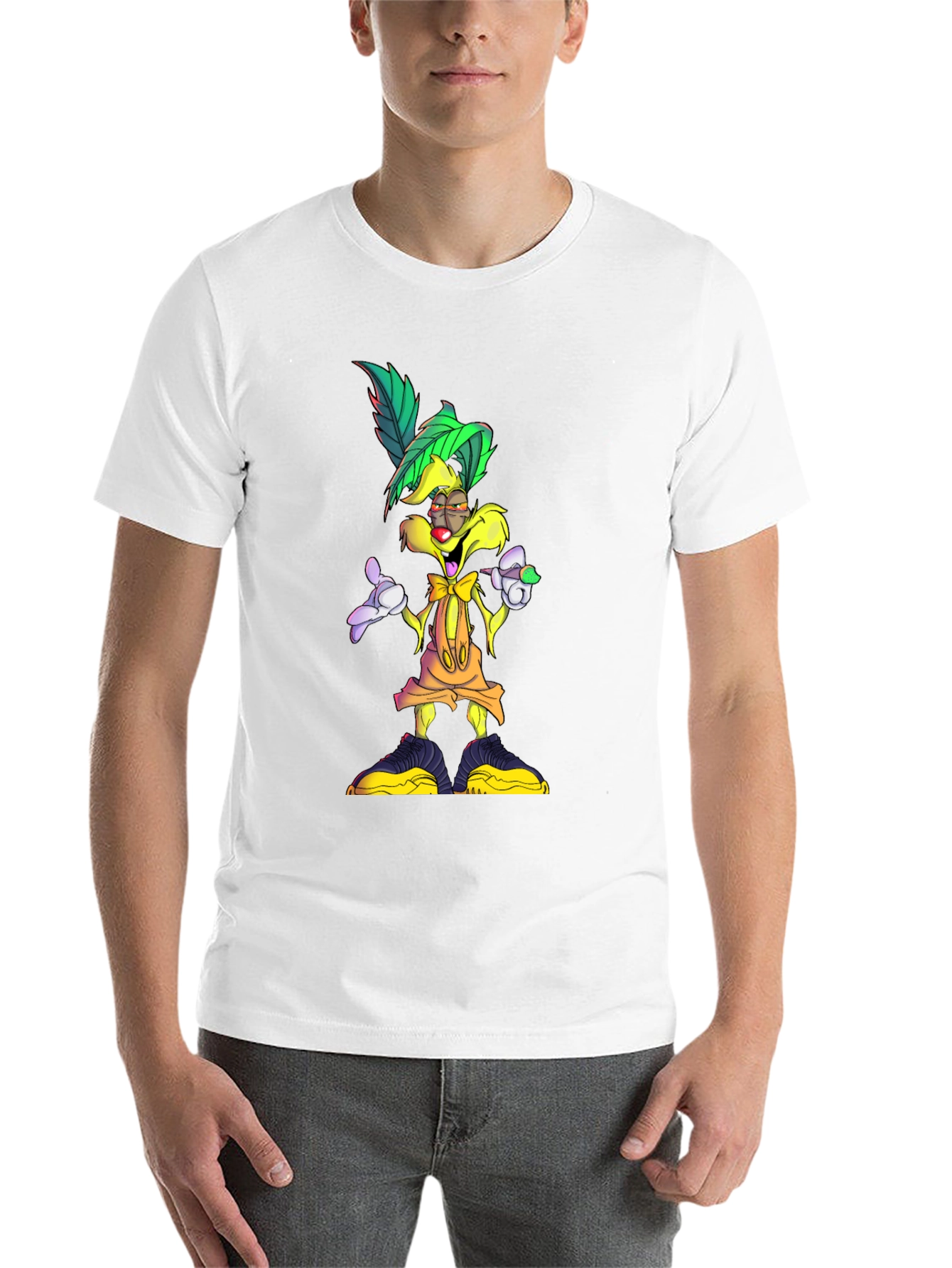 Black Cartoon Character Graphic T-Shirt view 14