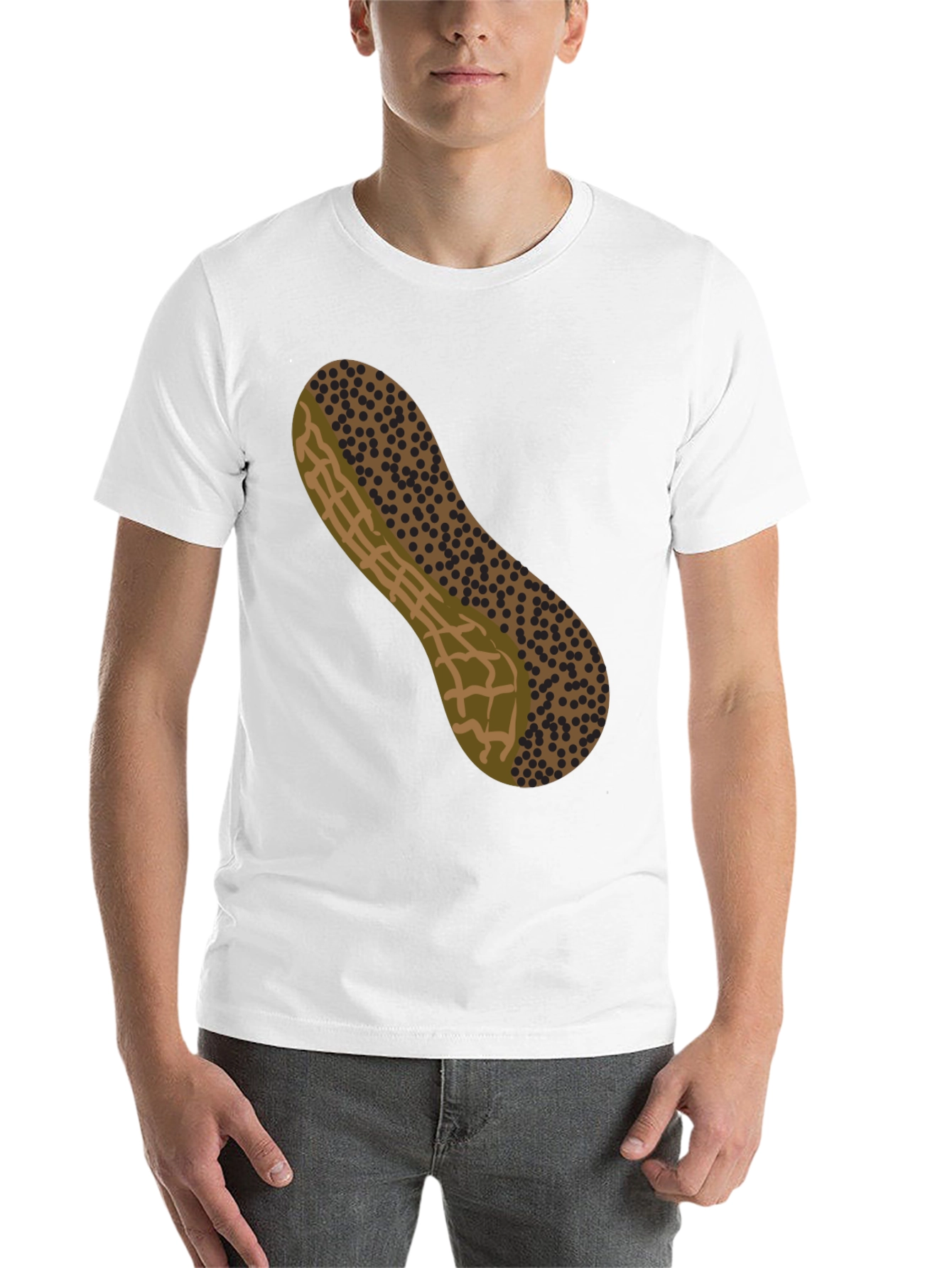 Black Peanut Graphic T-Shirt - Novelty Design view 14